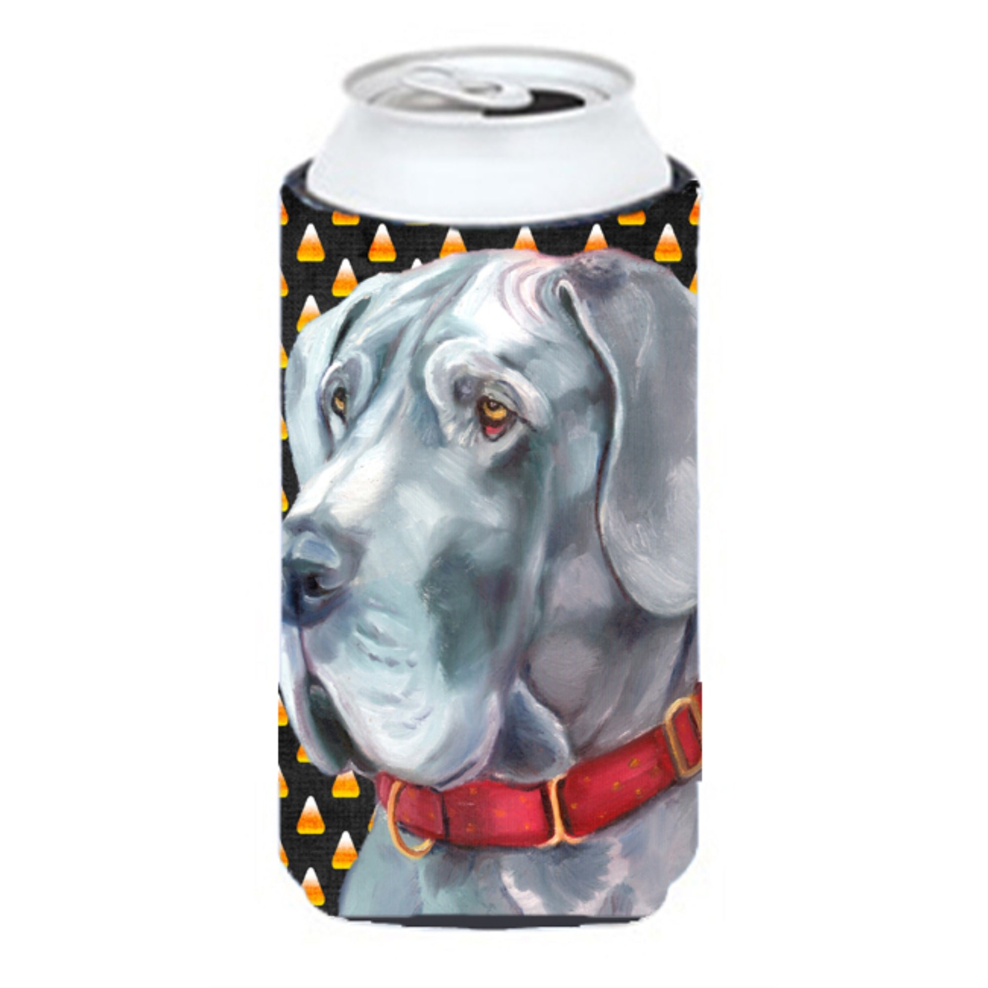 Great Dane Candy Corn Halloween Tall Boy Beverage Insulator Hugger Lh9549Tbc