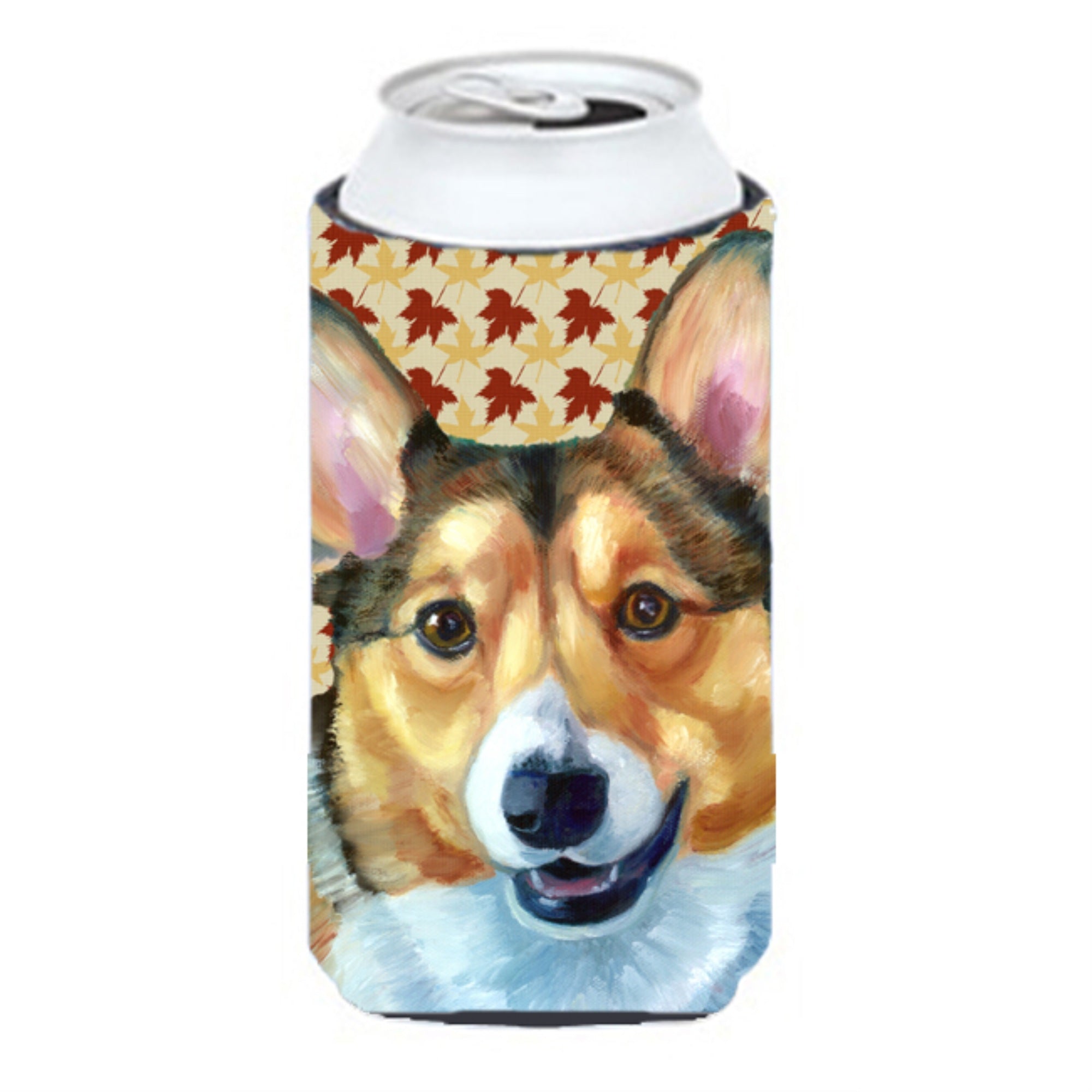 Corgi Fall Leaves Tall Boy Beverage Insulator Hugger Lh9560Tbc