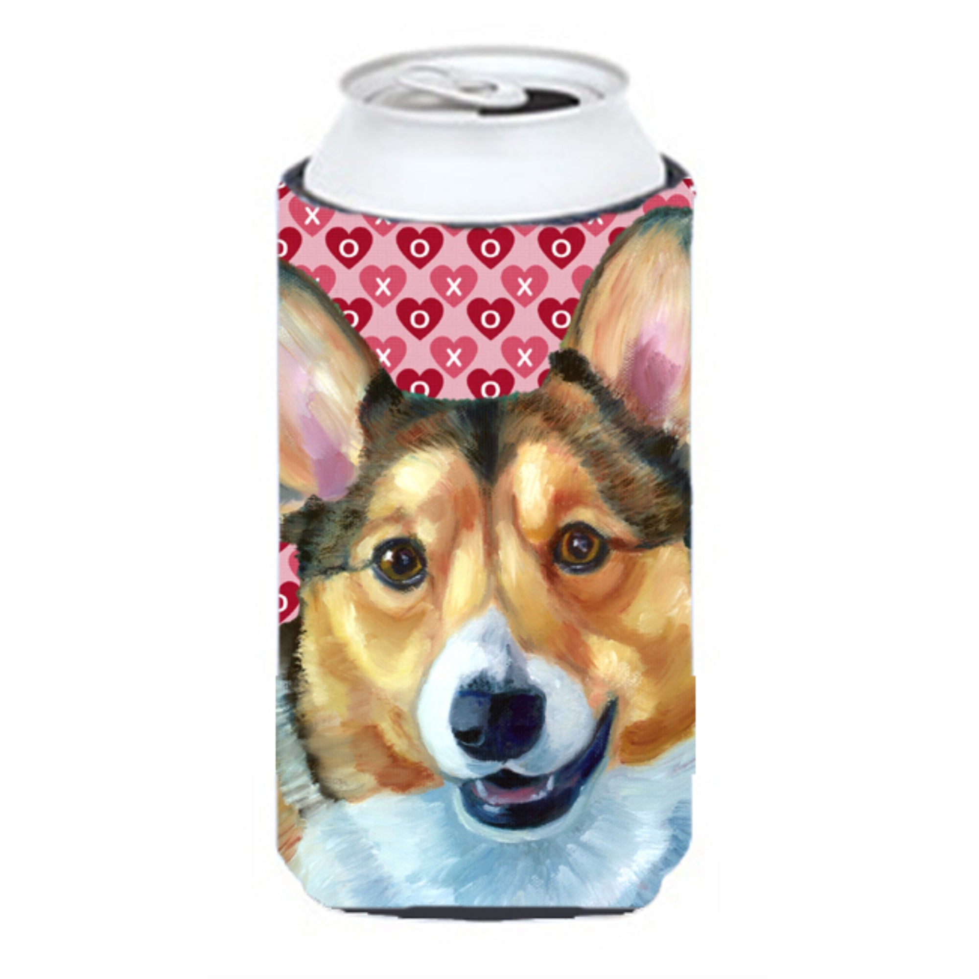 Corgi Hearts Love And Valentine'S Day Tall Boy Beverage Insulator Hugger Lh9567Tbc