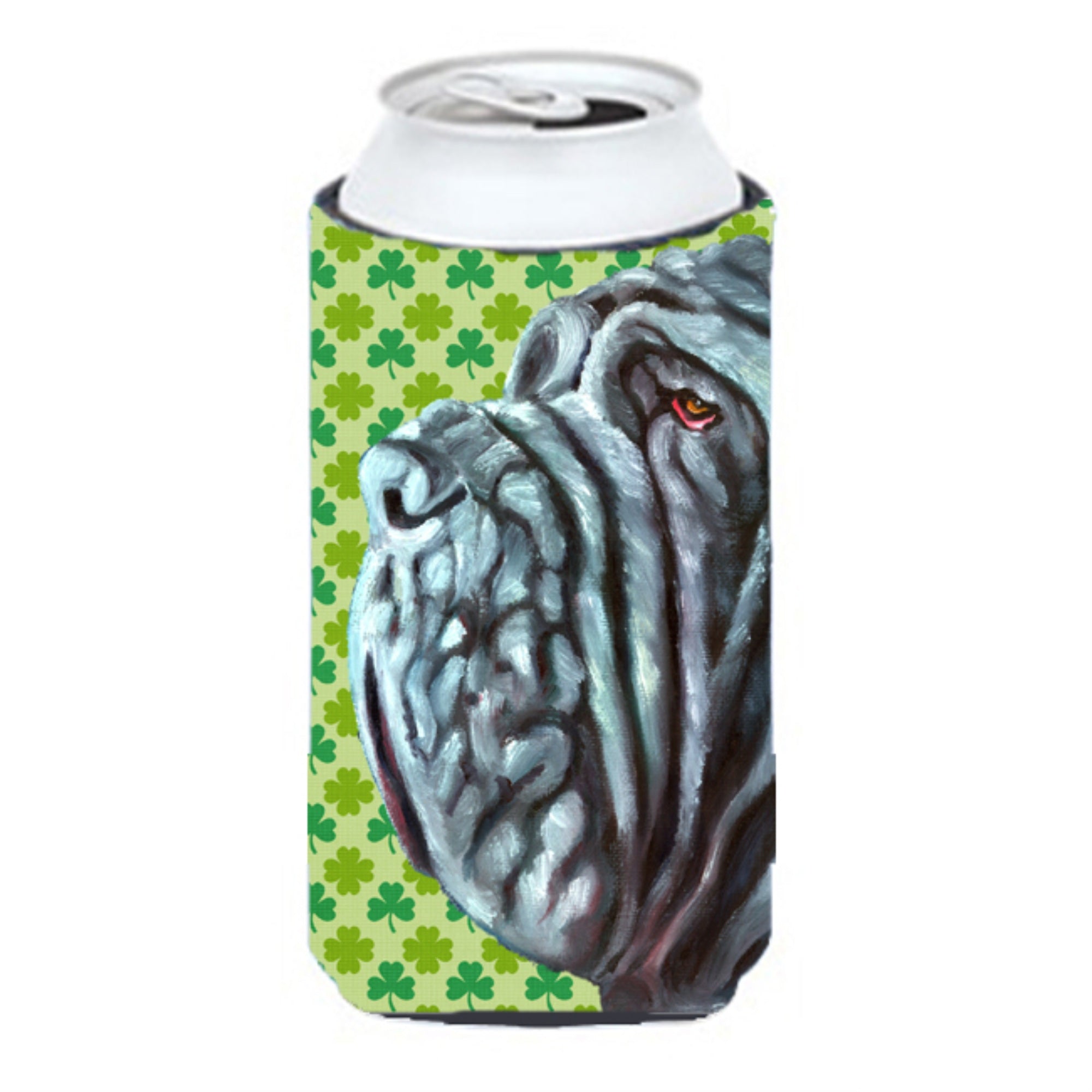 Neapolitan Mastiff St. Patrick'S Day Shamrock Tall Boy Beverage Insulator Hugger Lh9568Tbc