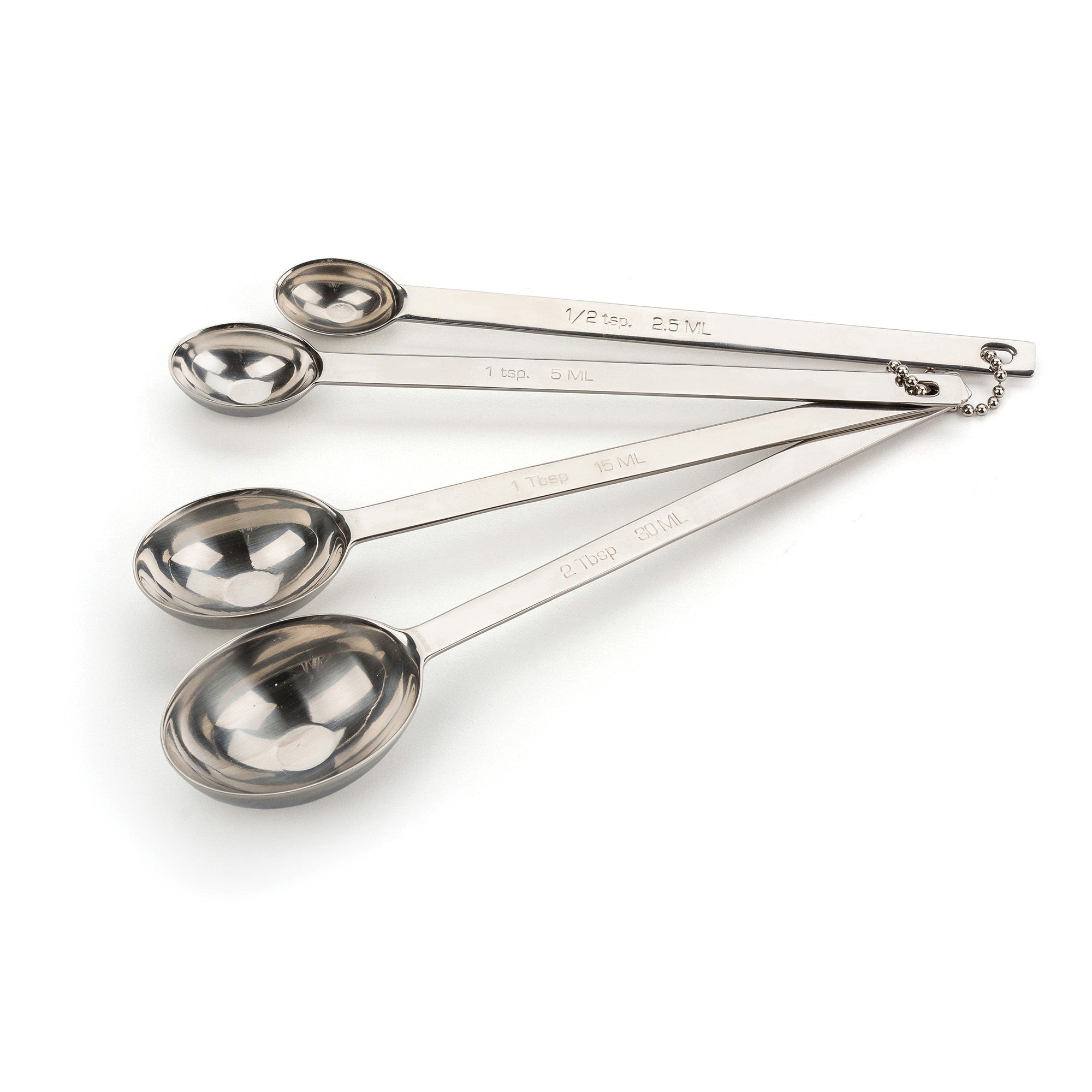 Rsvp Long Handle Measuring Spoon Set Of 4