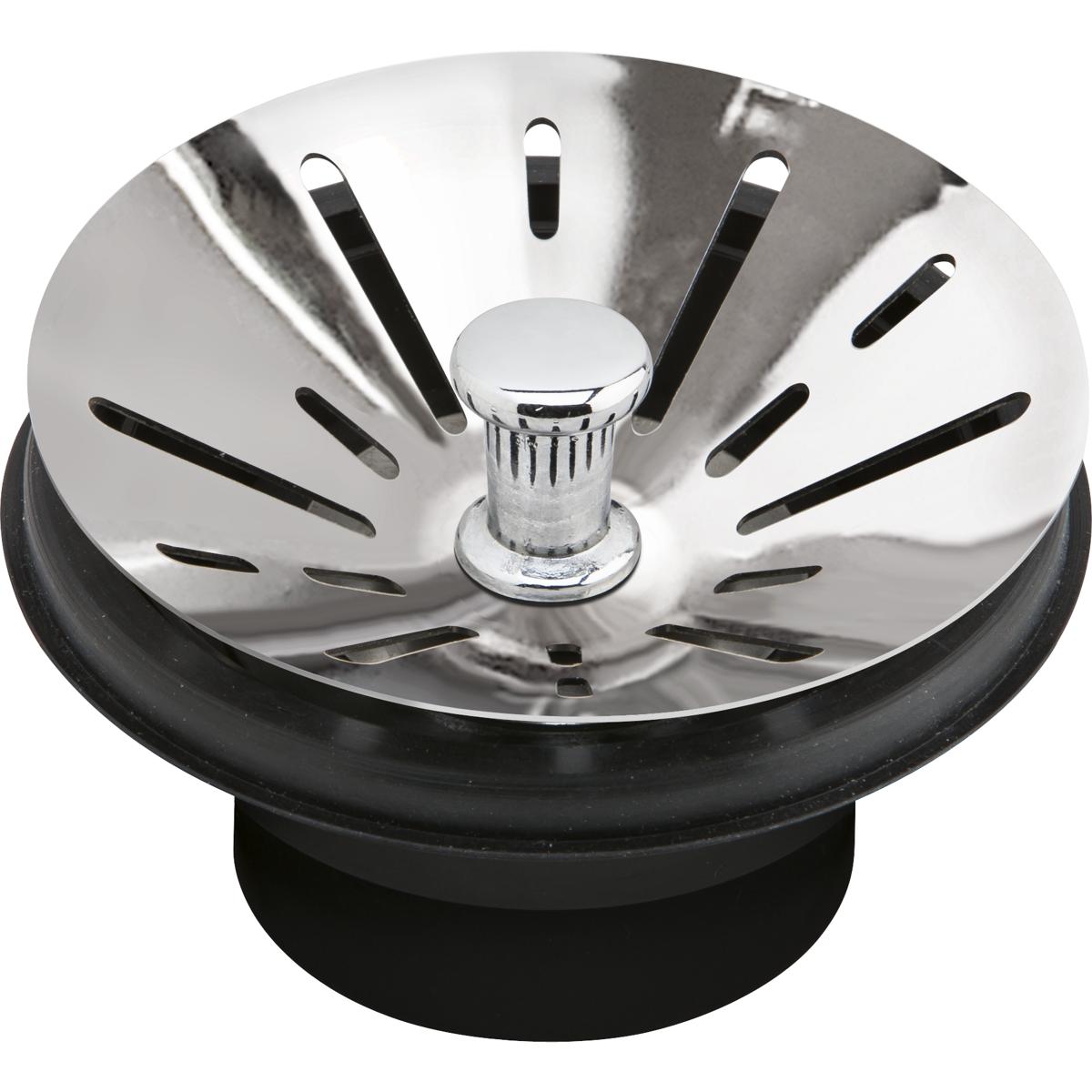 Elkay 3-1/2'' Disposal Stopper / Strainer For Use With, Insinkerator Disposal Chrome Polished Stainless Steel