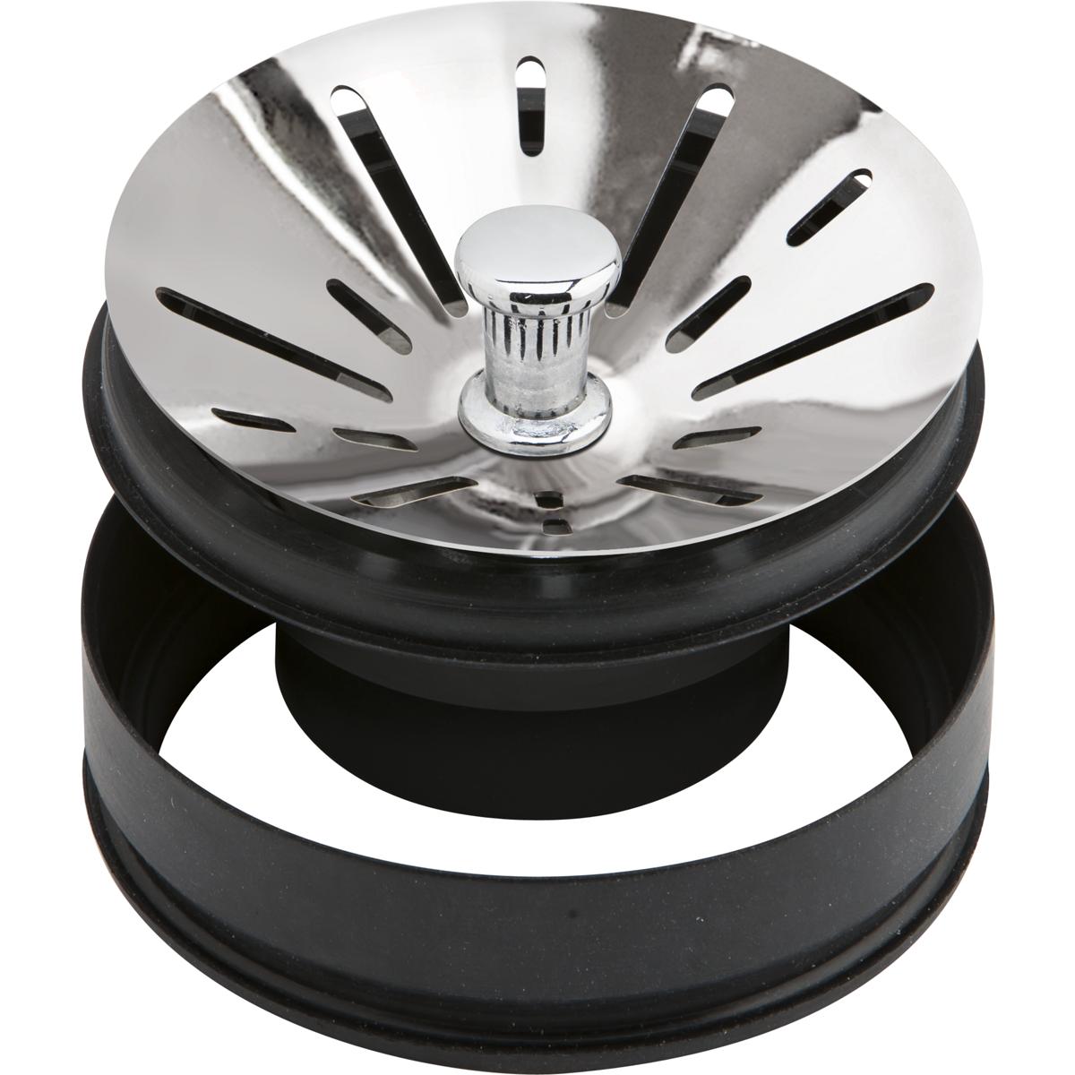 Elkay 3-1/2'' Disposal Stopper / Strainer For Use With, Insinkerator Disposal Chrome Polished Stainless Steel