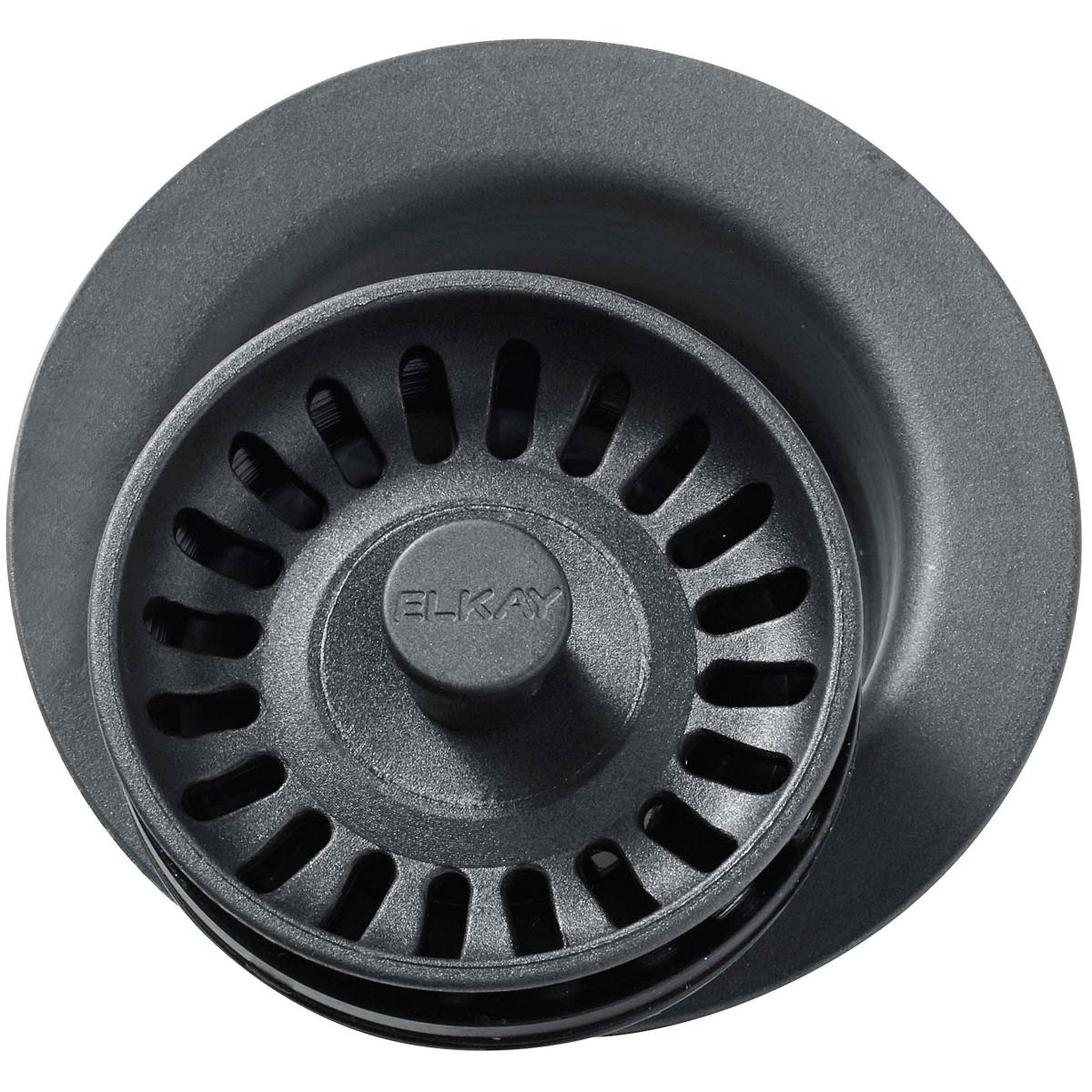Elkay Polymer 3-1/2'' Disposer Flange With Removable Basket Strainer And Rubber Stopper Dusk Gray