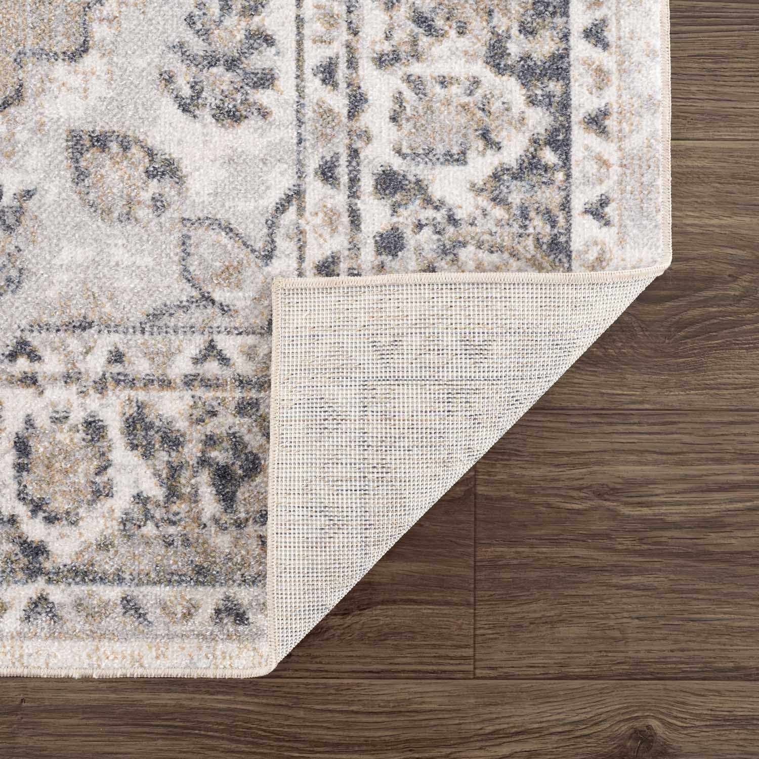 Rudo Beige Washable 7ft Runner Rug