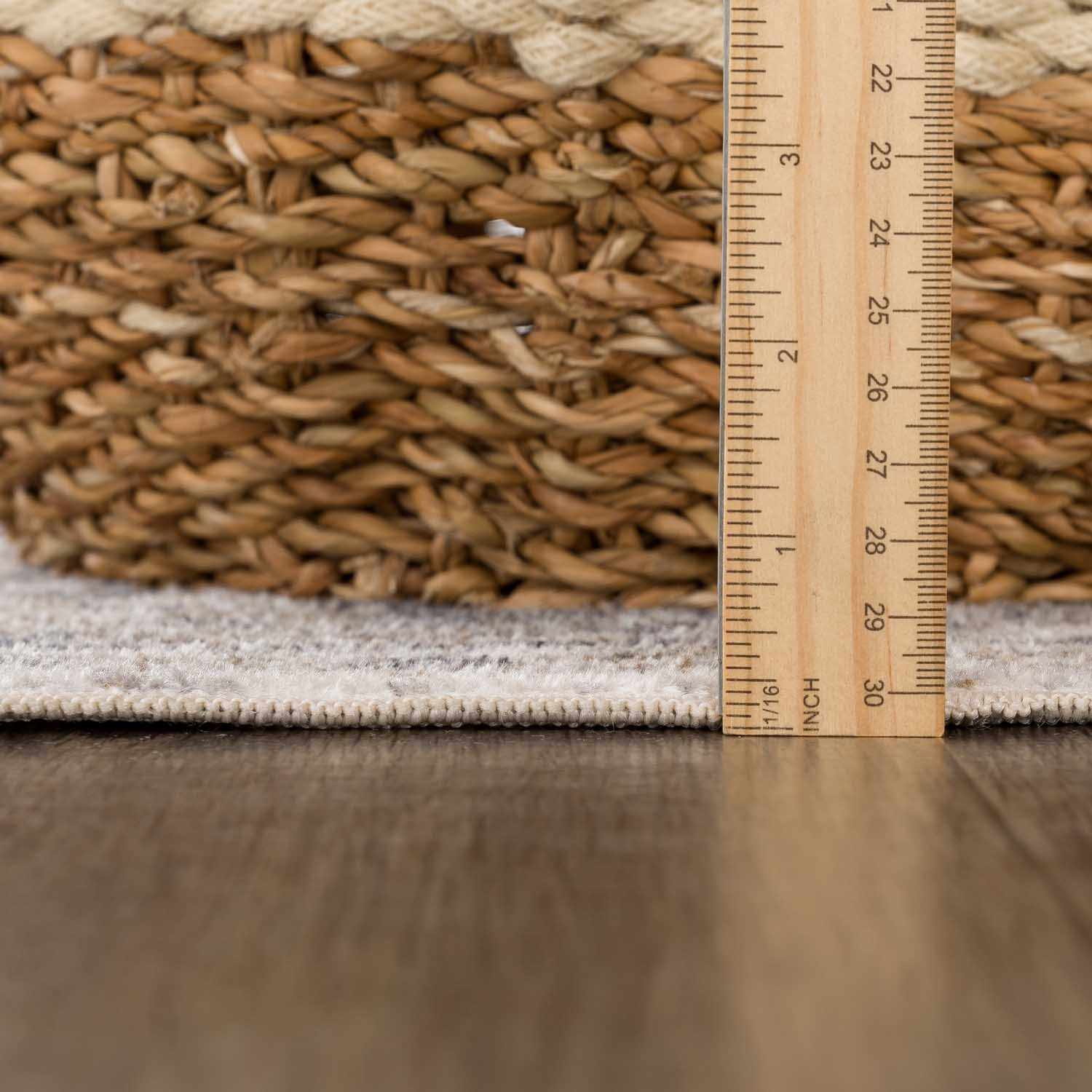 Rudo Beige Washable 7ft Runner Rug