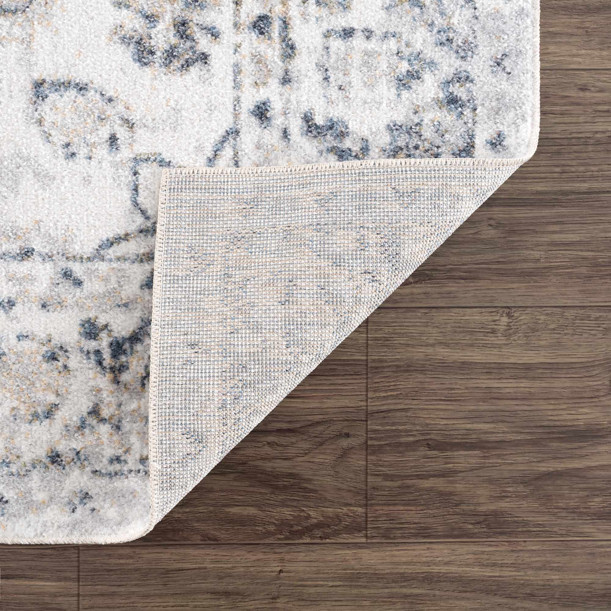 Rudo Cream Washable 7ft Runner Rug