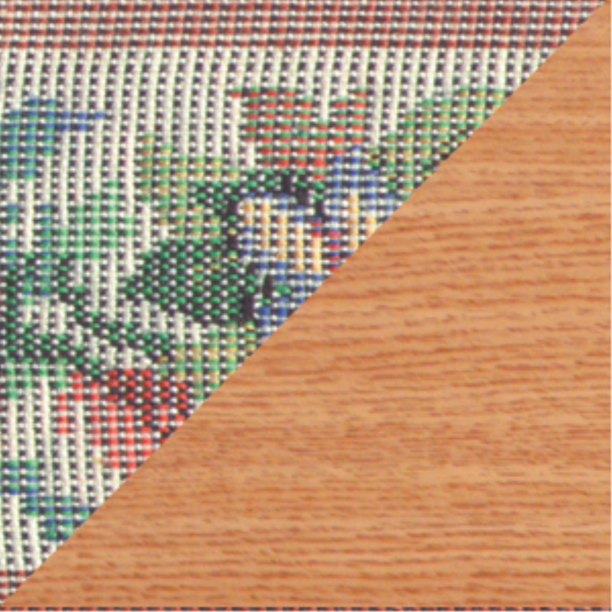 Wooden Mallet Designer Curve Leg Luggage Rack  Tapestry Straps  Light Oak