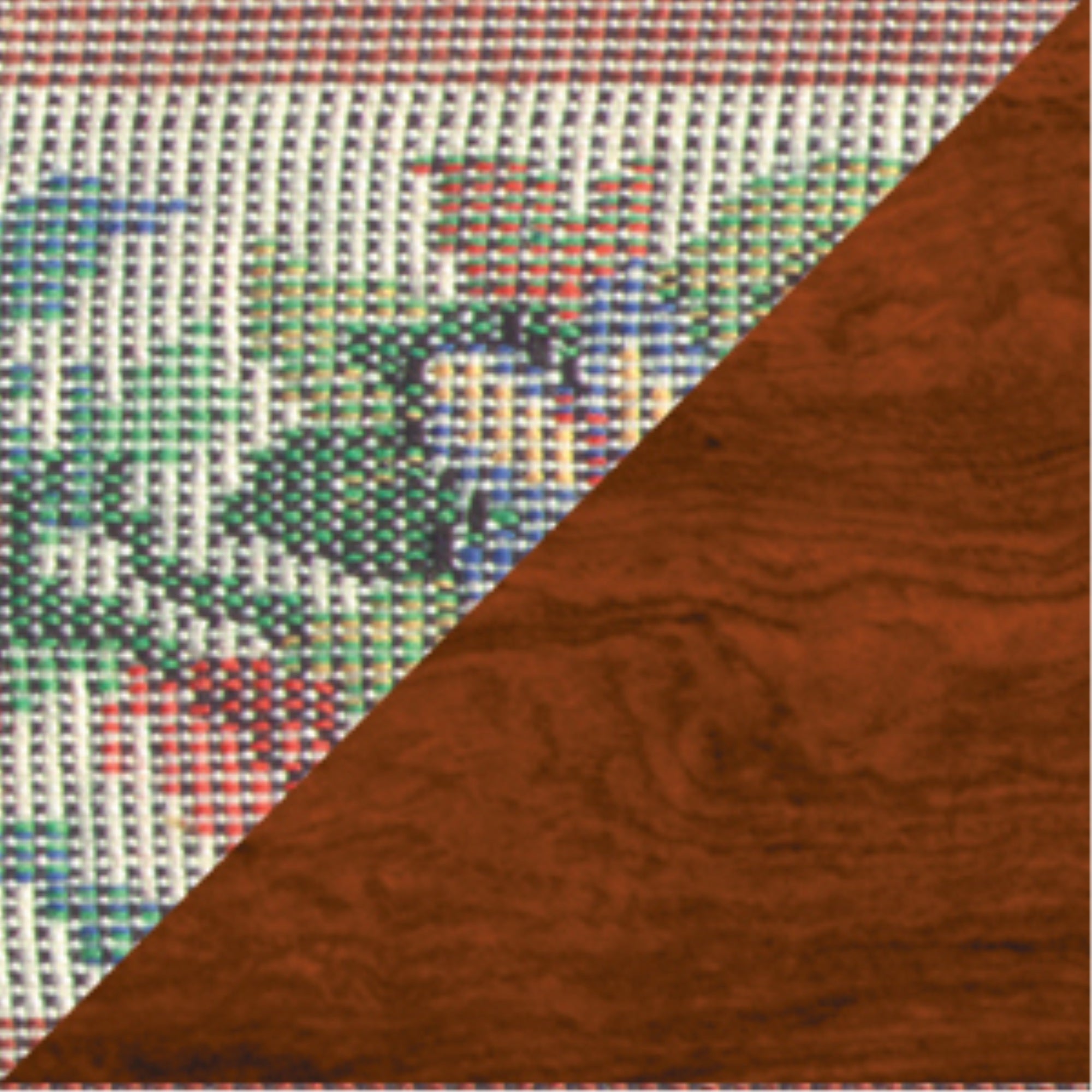 Wooden Mallet WallSaver Luggage Rack  Tapestry Straps  Mahogany