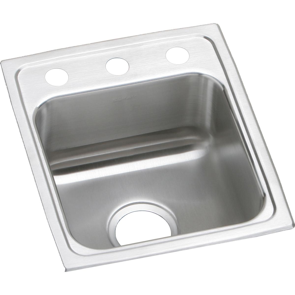 Elkay Lustertone Classic Stainless Steel 15'' X 17-1/2'' X 6-1/2'', Single Bowl Drop-In Ada Sink