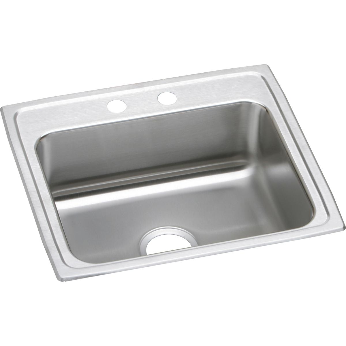 Elkay Lustertone Classic Stainless Steel 22'' X 19-1/2'' X 6'', Single Bowl Drop-In Ada Sink