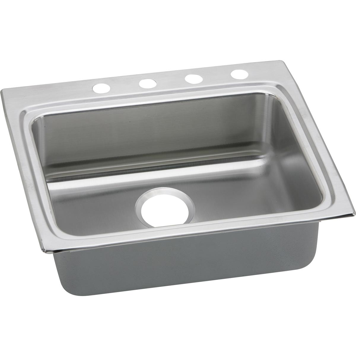 Elkay Lustertone Classic Stainless Steel 25'' X 22'' X 5-1/2'', Single Bowl Drop-In Ada Sink