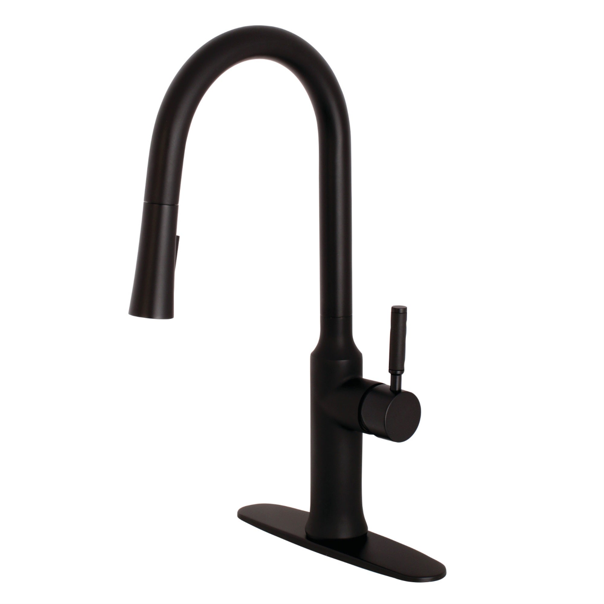 Gourmetier Ls2720Dkl Single-Handle Pull-Down Kitchen Faucet, Matte Black