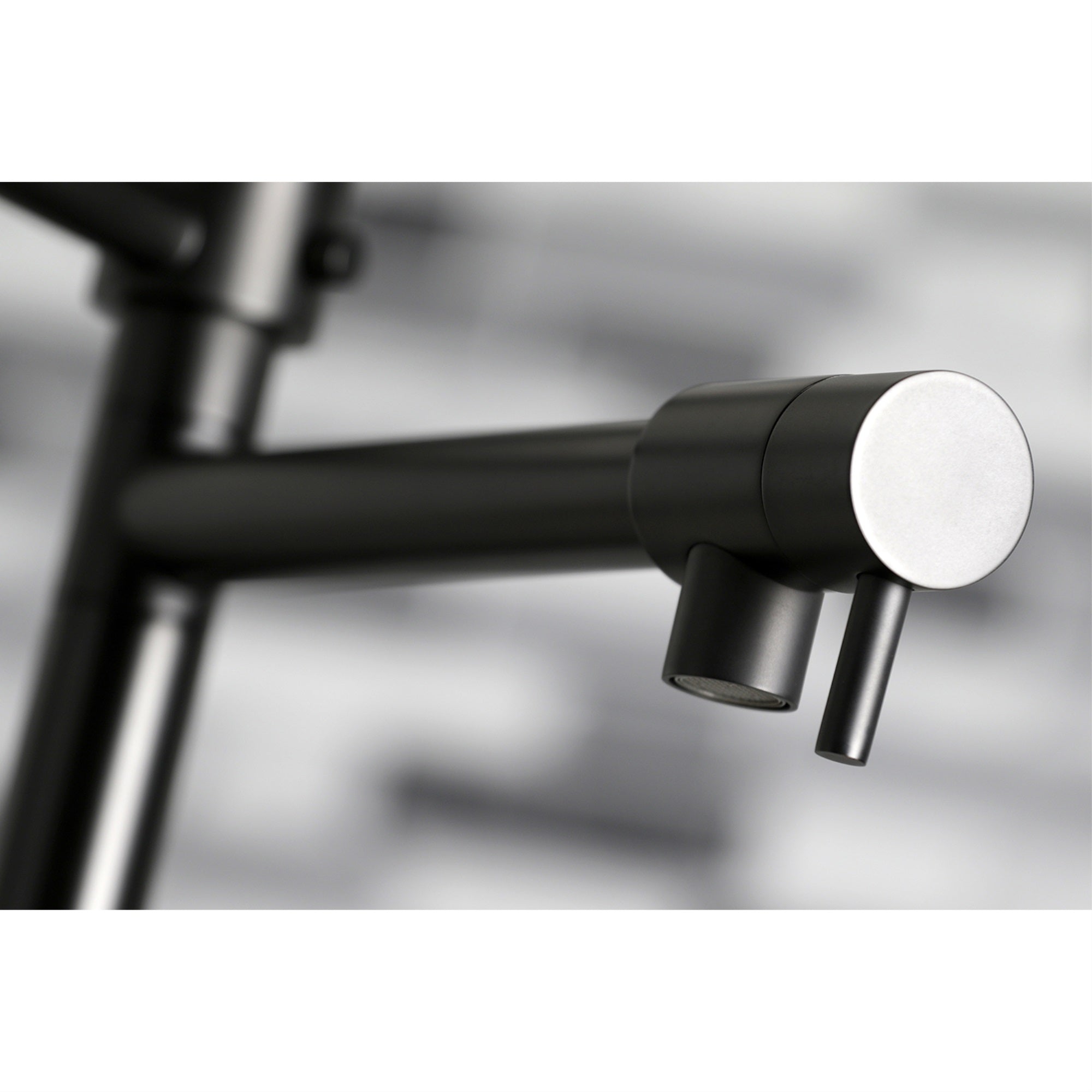 Gourmetier Ls8500Ctl Continental Single-Handle Pre-Rinse Kitchen Faucet, Matte Black