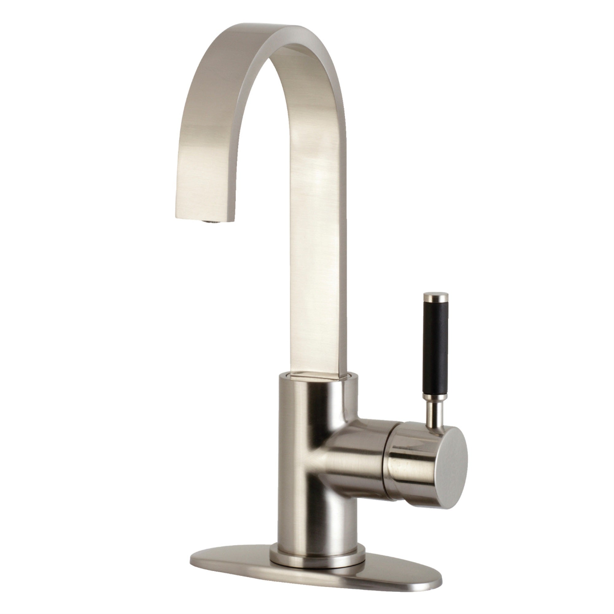 Kingston Brass Ls8618Dkl Kaiser One-Handle 1-Hole Deck Mounted Bar Faucet, Brushed Nickel