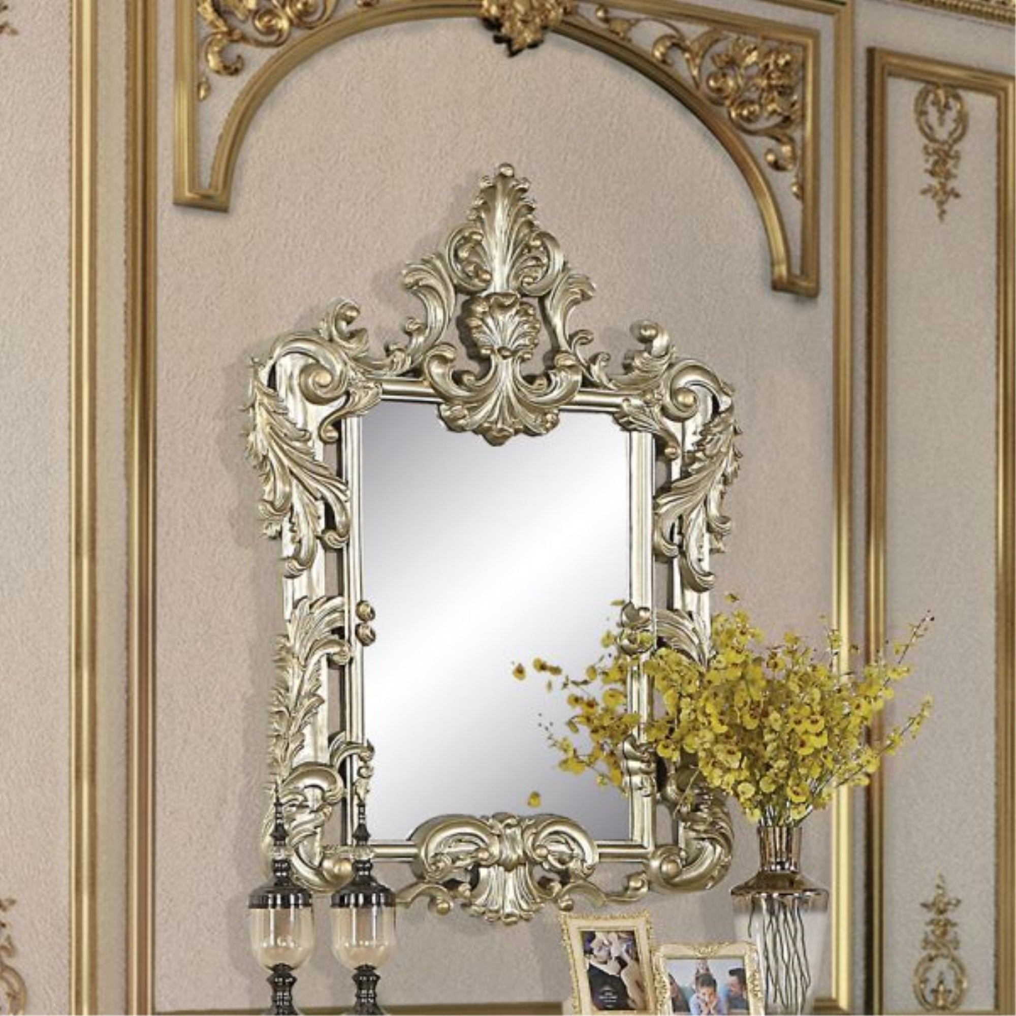 LV01215 Mirror, Antique Gold Finish - Sorina ( 1Pc/1Ctn )