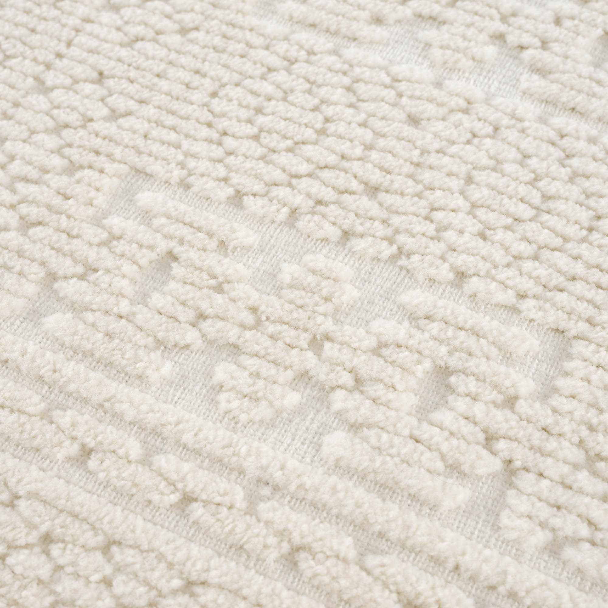 Bahar Cream Washable 7ft Runner Rug