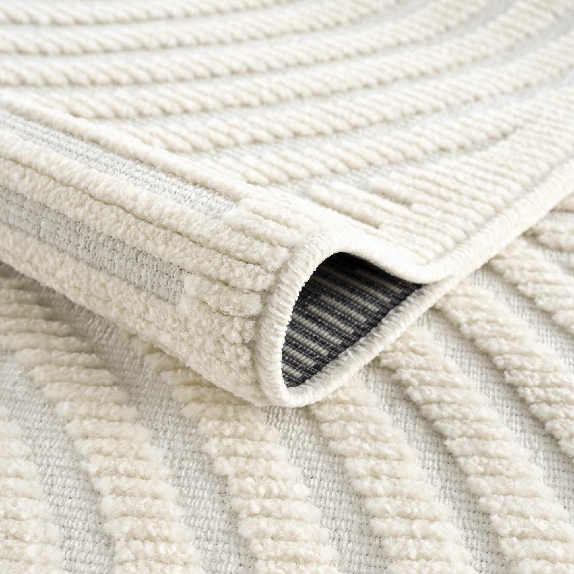 Deron White 7ft Runner Rug