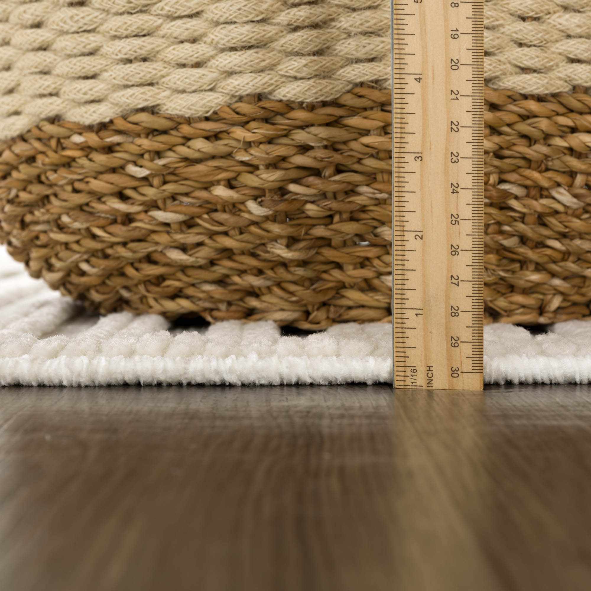 Deron White 7ft Runner Rug