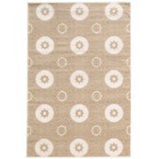 Linon Prisma Karma Machine Made Polypropylene 53X76 Rug In Beige