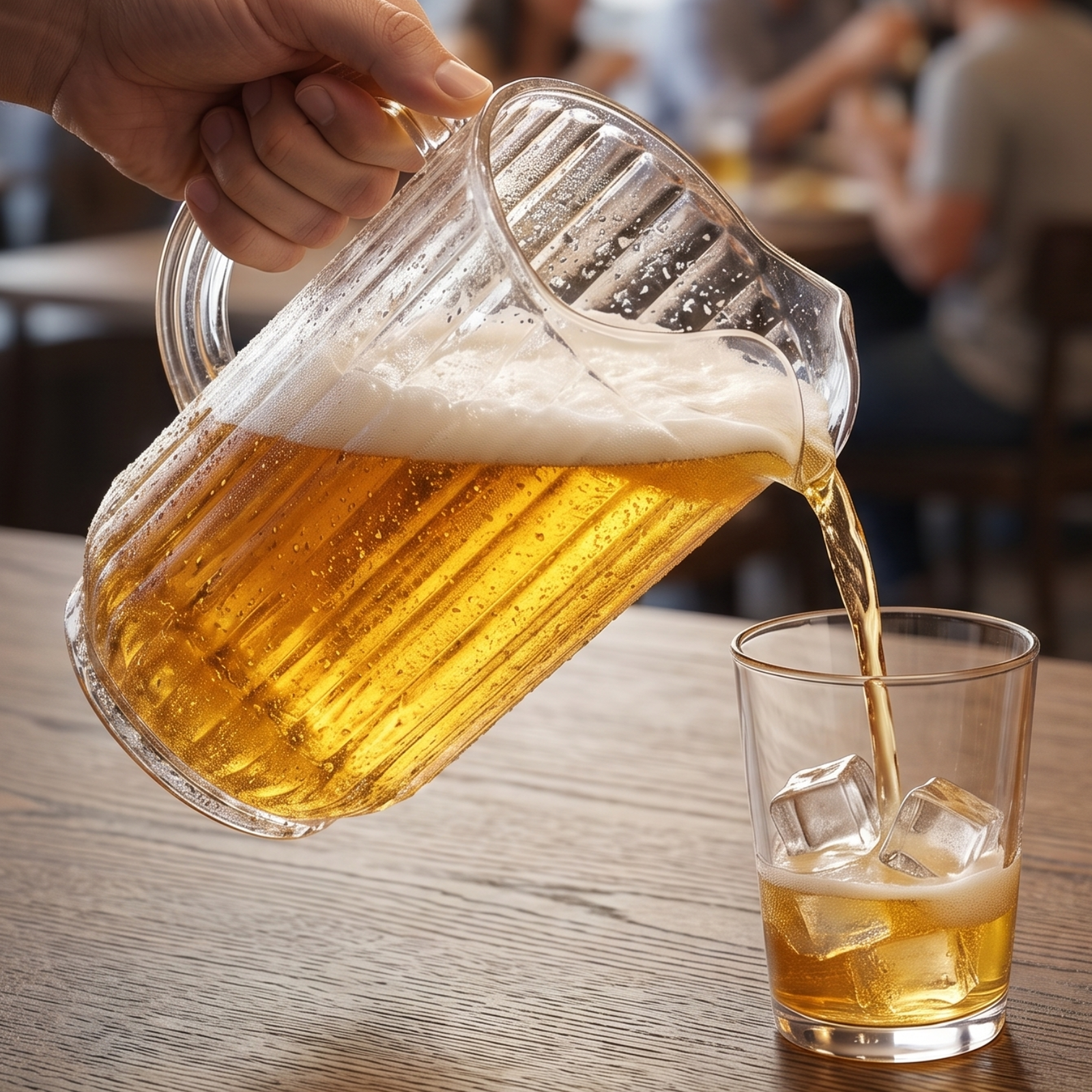 Barcelona Acrylic Beer Pitcher, Set of 2