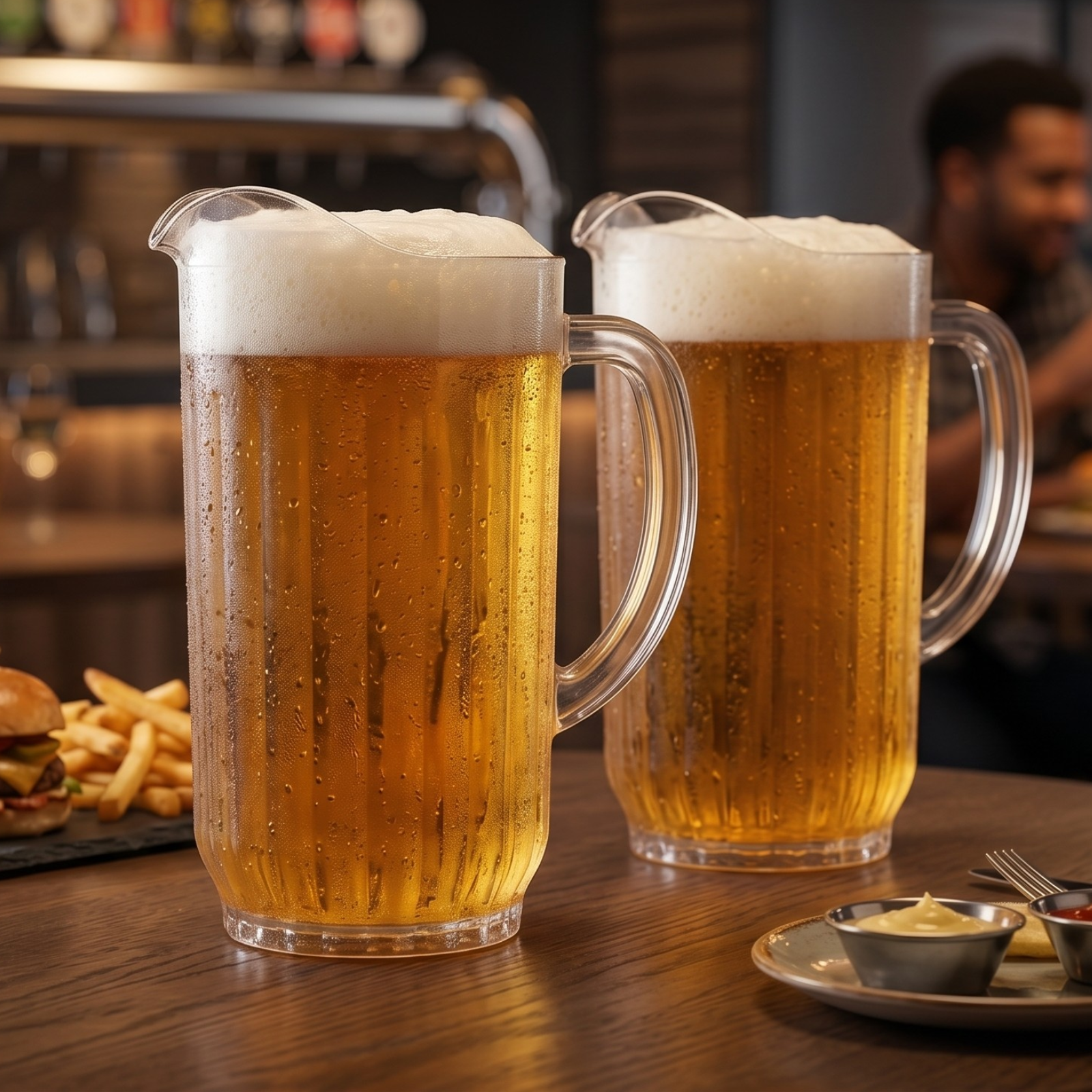 Barcelona Acrylic Beer Pitcher, Set of 2