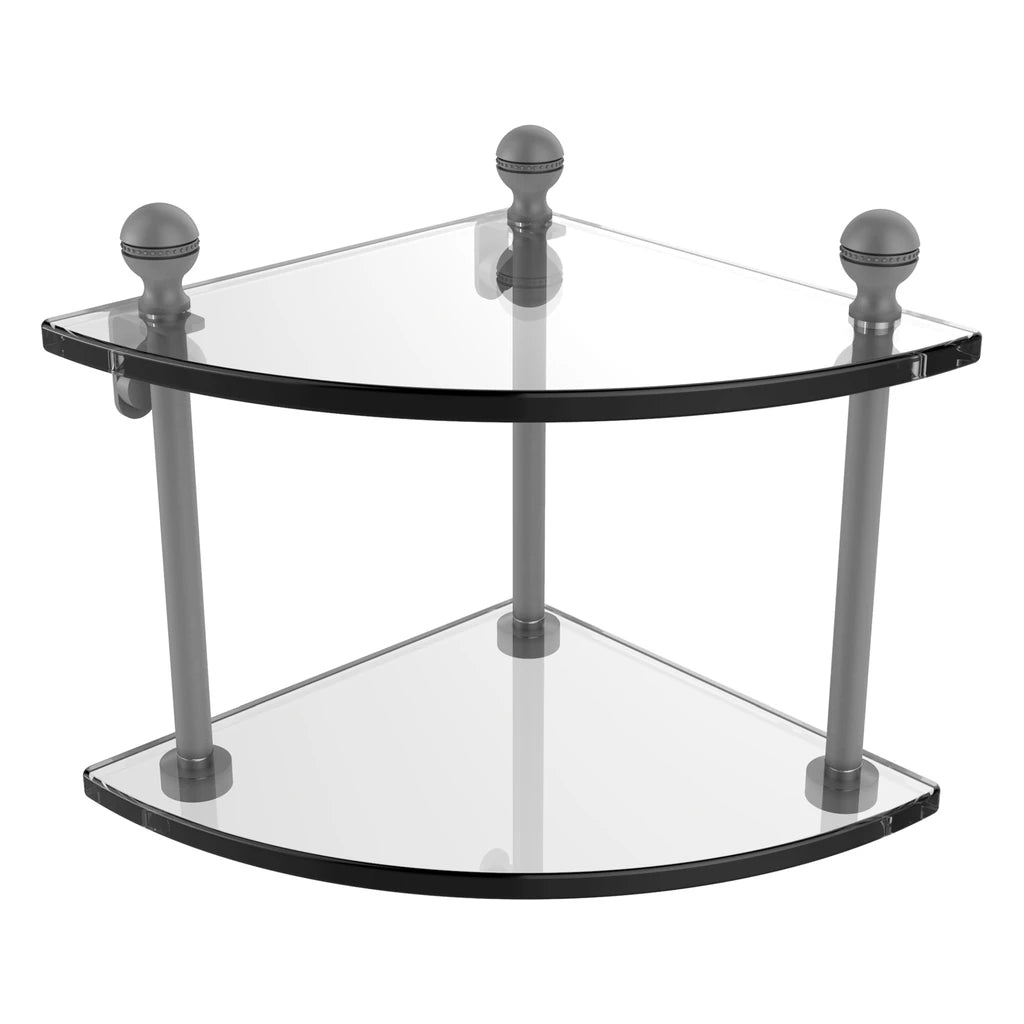 Mambo Collection 2 Tier Corner Glass Shelf - Ma-3-Gym