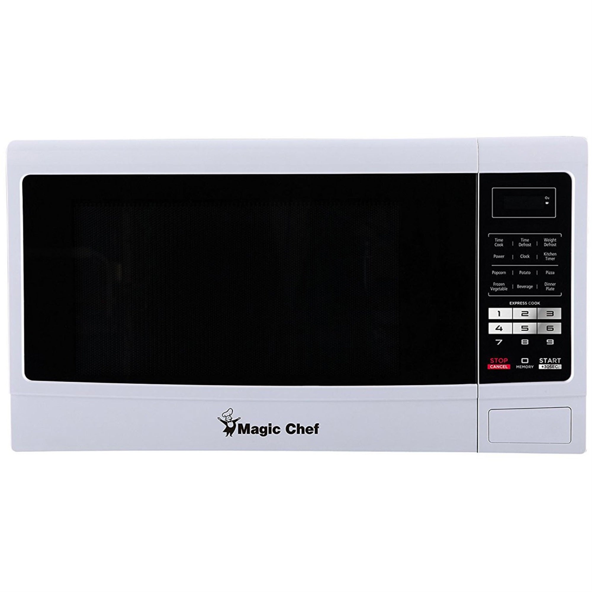 Magic Chef Mcm1611W 1.6 Cu. Ft. 1100W Countertop Microwave Oven With Push-Button Door In White
