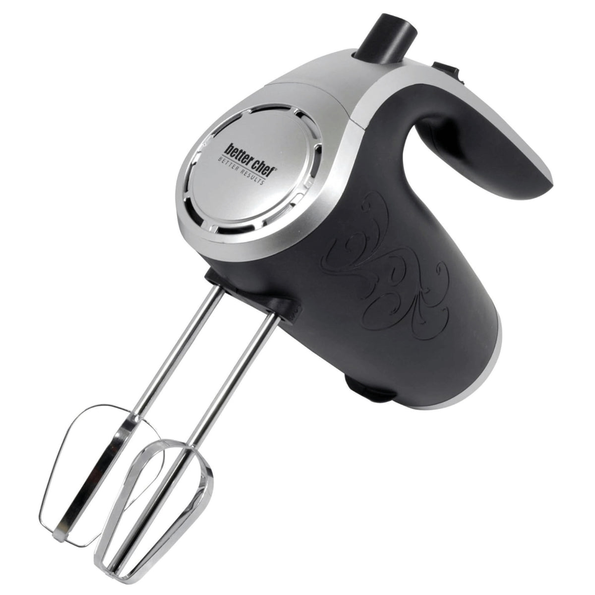 Better chef IM814B 5 Speed 150 Watt Hand Mixer with Silver Accents  Black