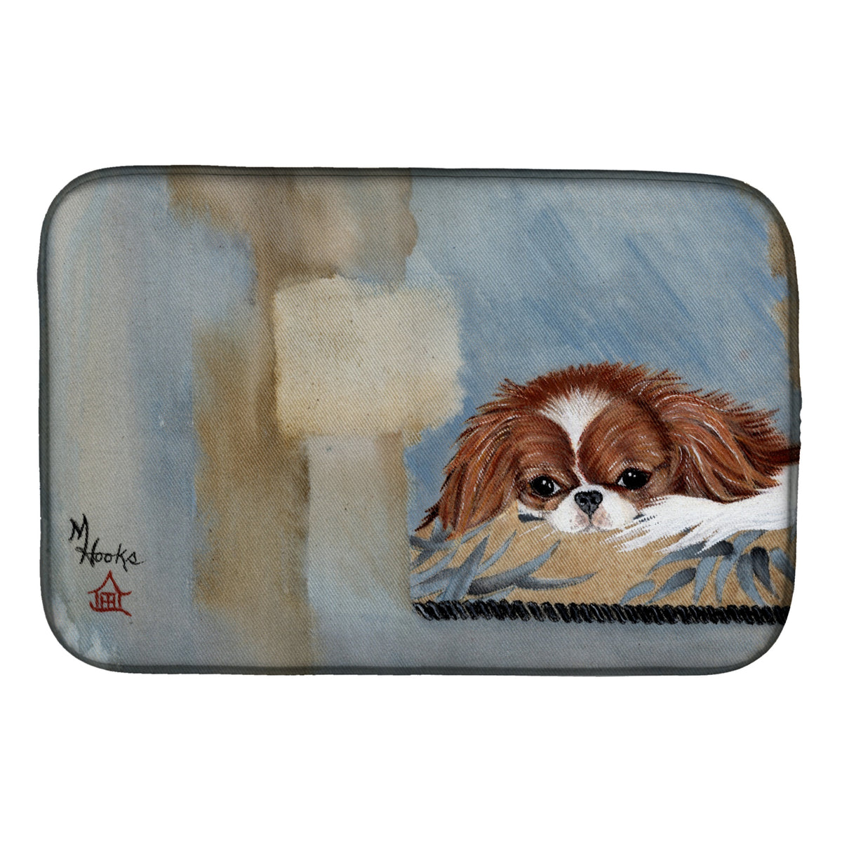 'Caroline'S Treasures Mh1010Ddm Japanese Chin Resting Dish-Drying-Mats, 14X21, Multicolor''