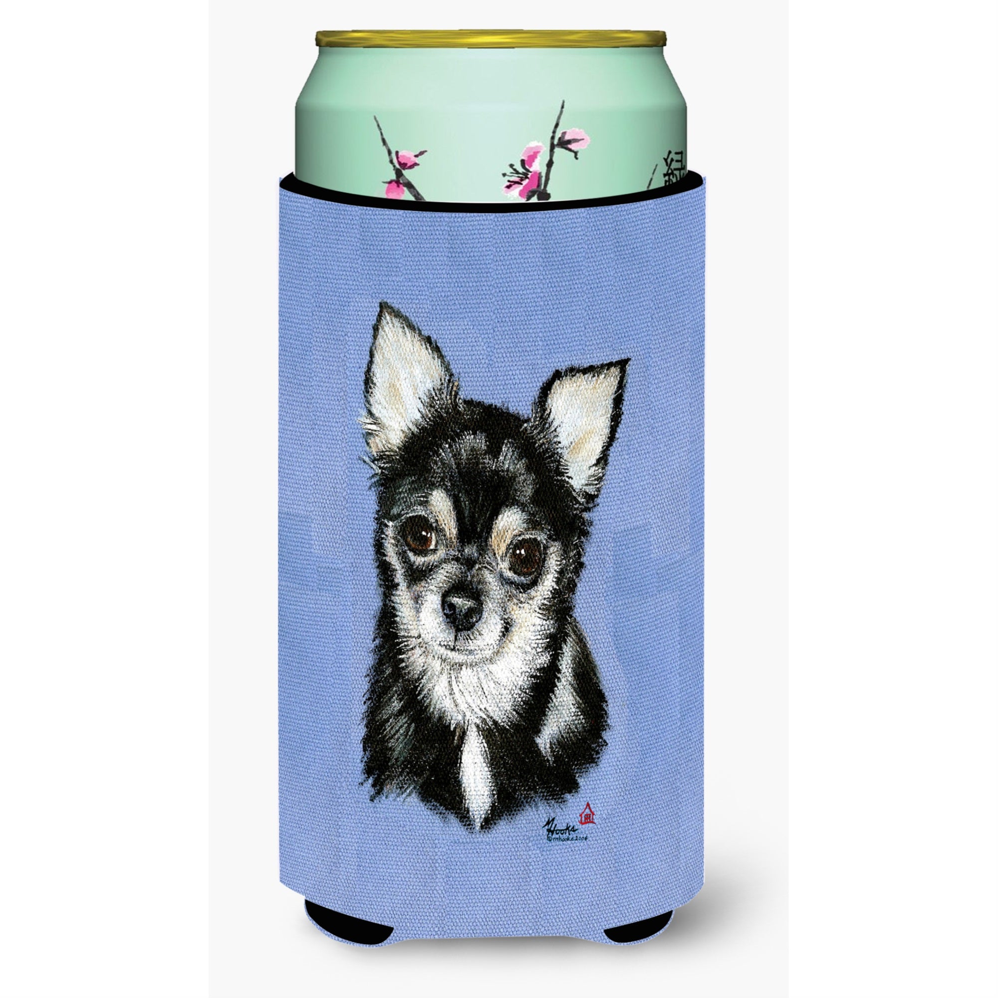 Chihuahua In Blue Tall Boy Beverage Insulator Hugger Mh1016Tbc