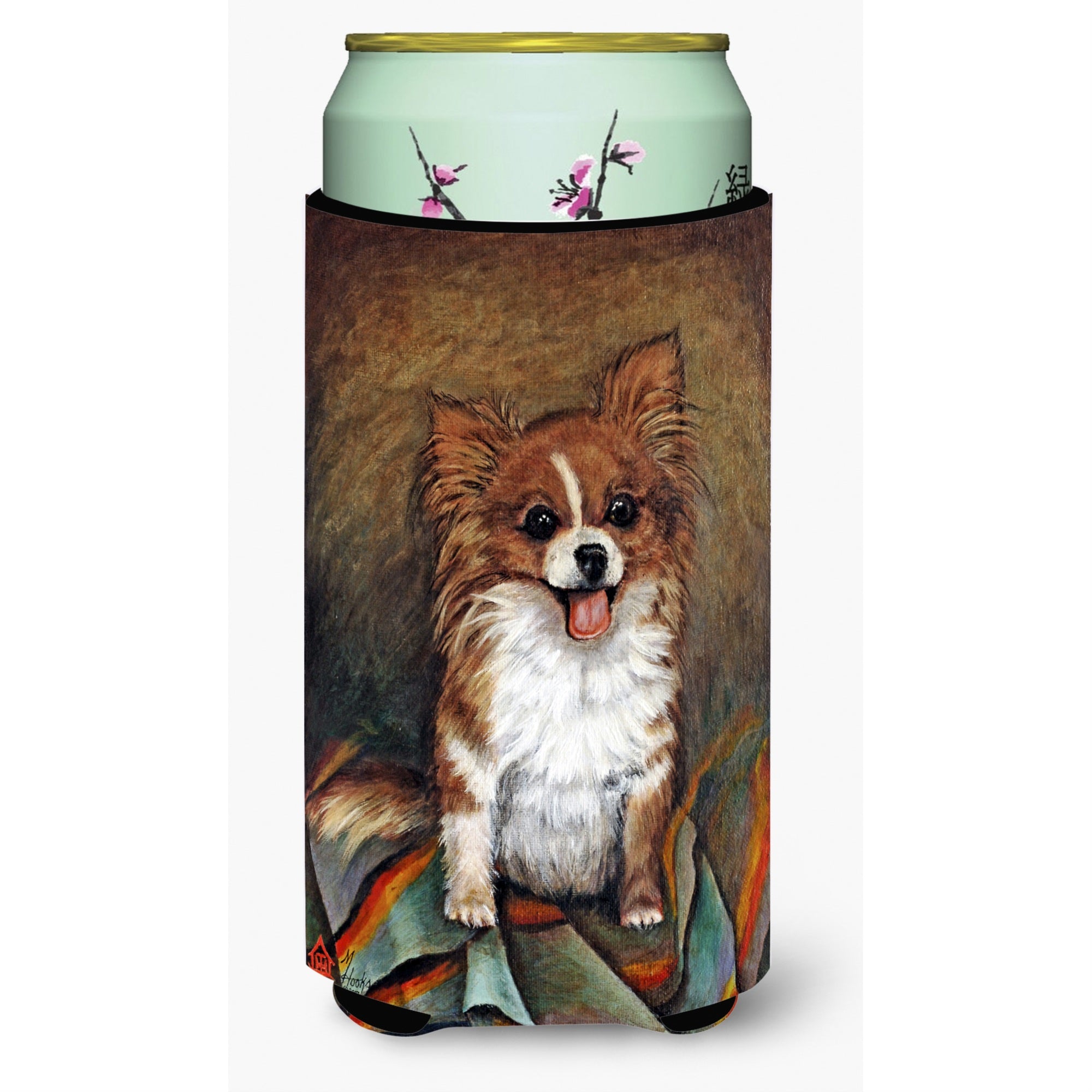 Cecilia Chihuahua Long Hair  Tall Boy Beverage Insulator Hugger Mh1039Tbc