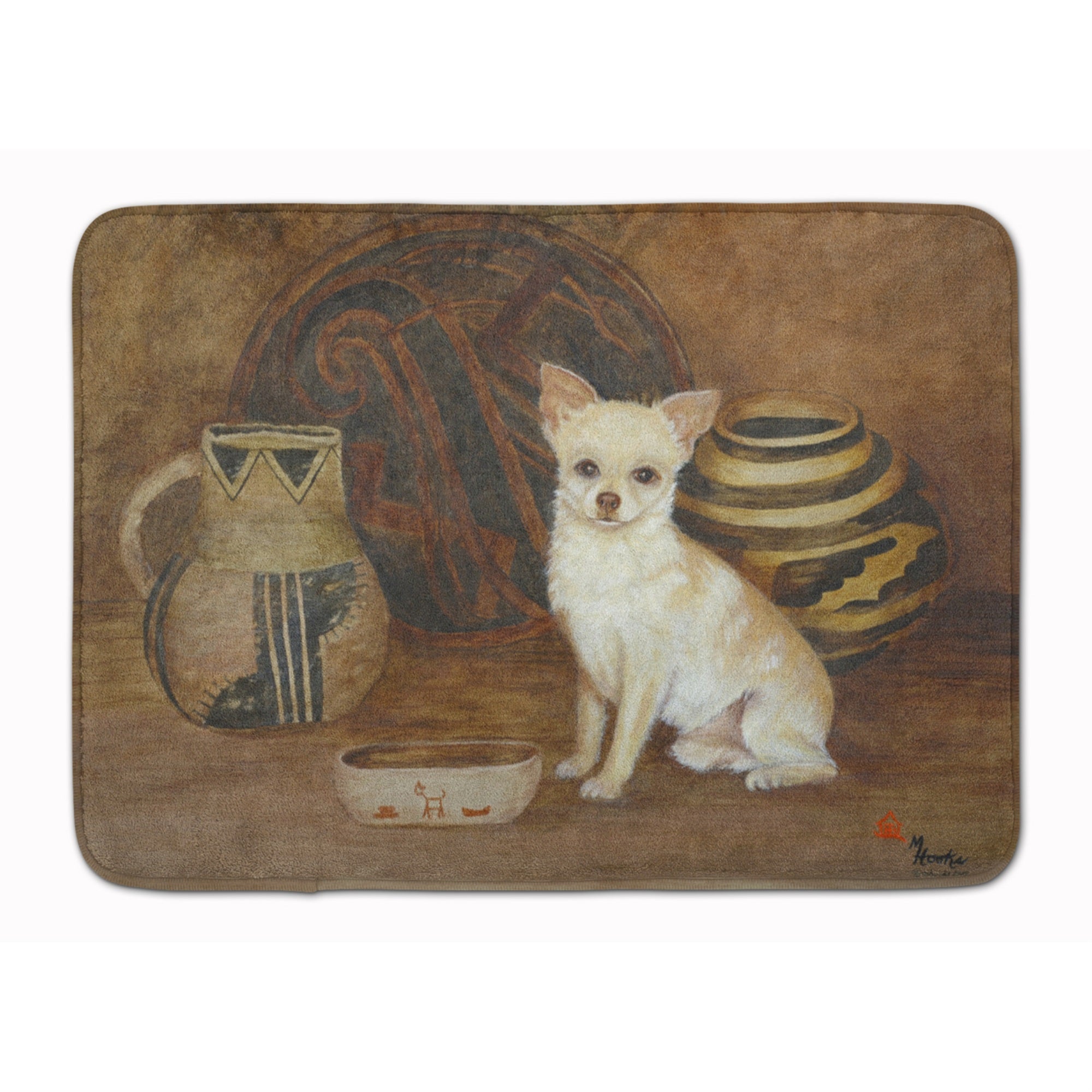 'Caroline'S Treasures Chihuahua Ancient History Floor Mat, 19'''' X 27'''', Multicolor''