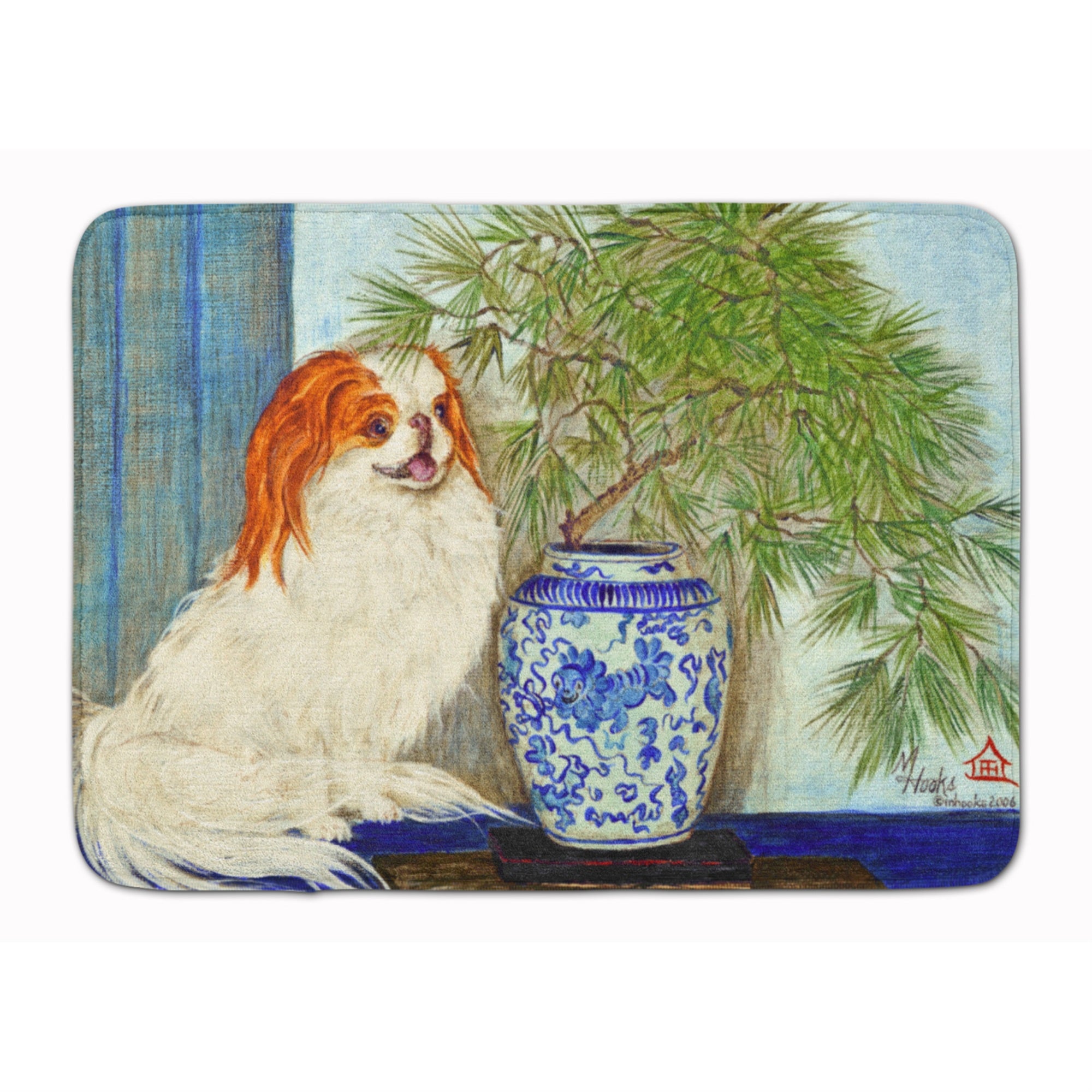 'Caroline'S Treasures Japanese Chin Ming Vase Floor Mat, 19'''' X 27'''', Multicolor''