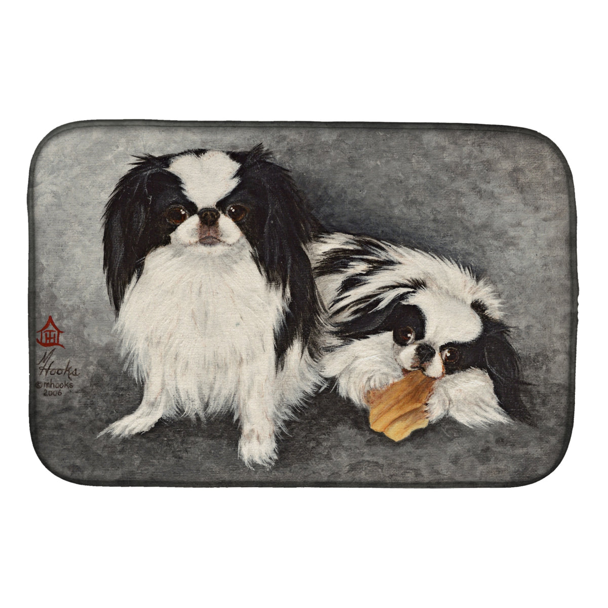 'Caroline'S Treasures Mh1050Ddm Japanese Chin Impress Dish-Drying-Mats, 14X21, Multicolor''