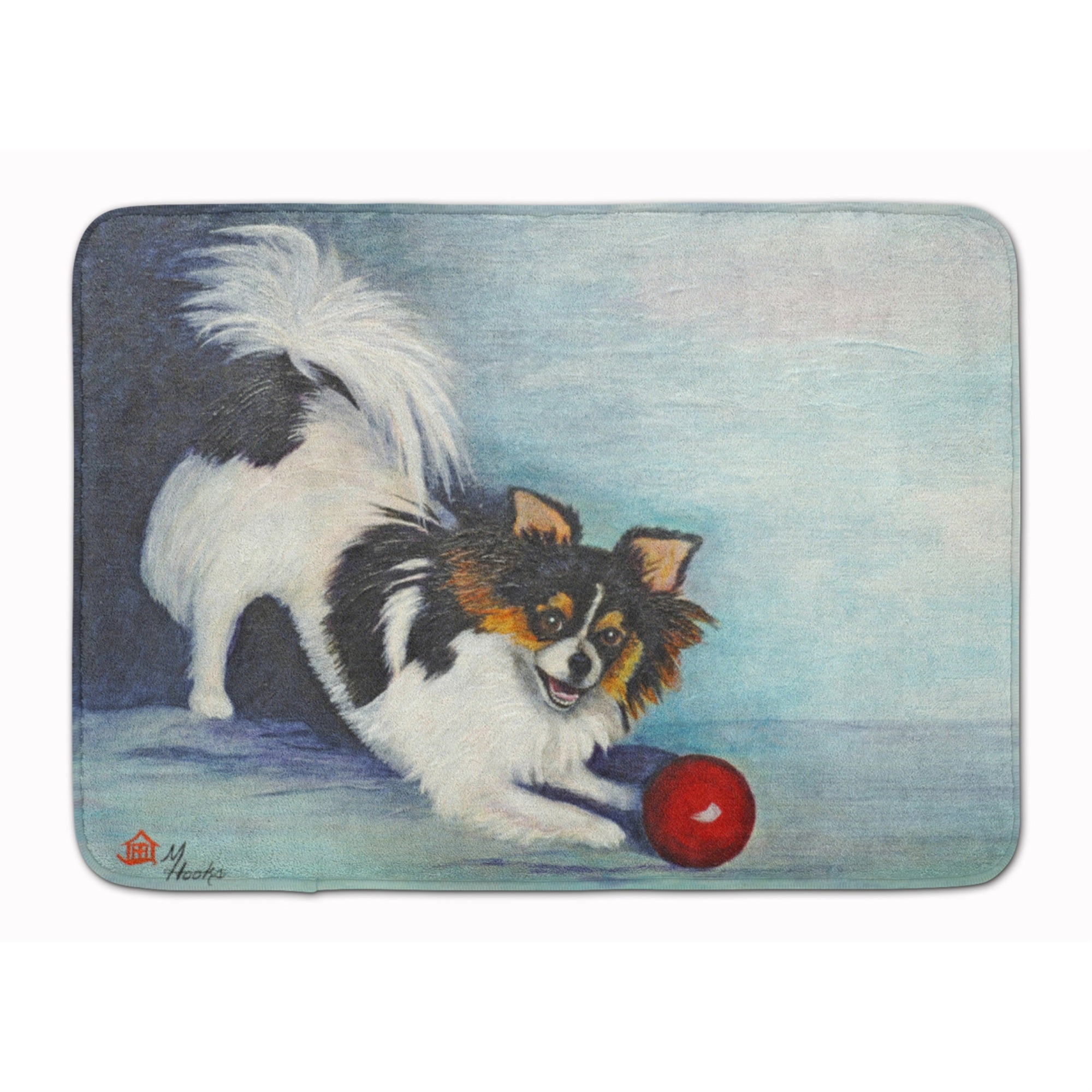 'Caroline'S Treasures Papillon Play Ball Floor Mat, 19'''' X 27'''', Multicolor''