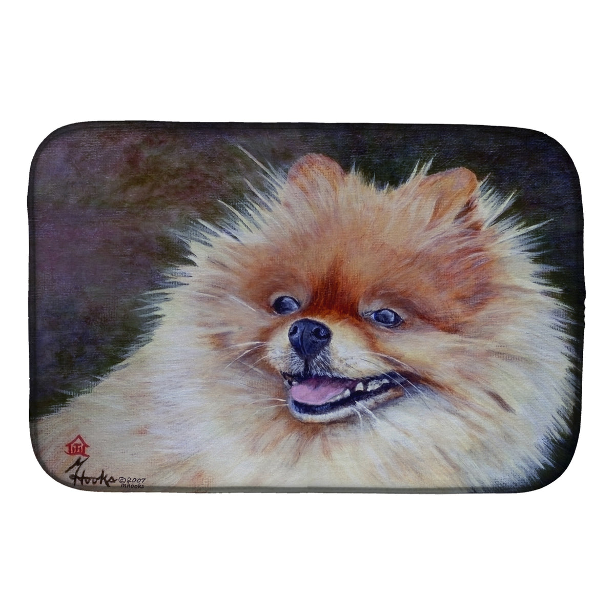 'Caroline'S Treasures Mh1056Ddm Pomeranian Head Dish-Drying-Mats, 14X21, Multicolor''