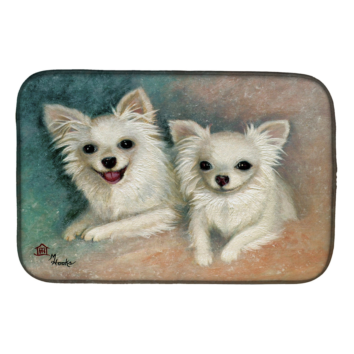 'Caroline'S Treasures Mh1064Ddm Chihuahua The Siblings Dish-Drying-Mats, 14X21, Multicolor''