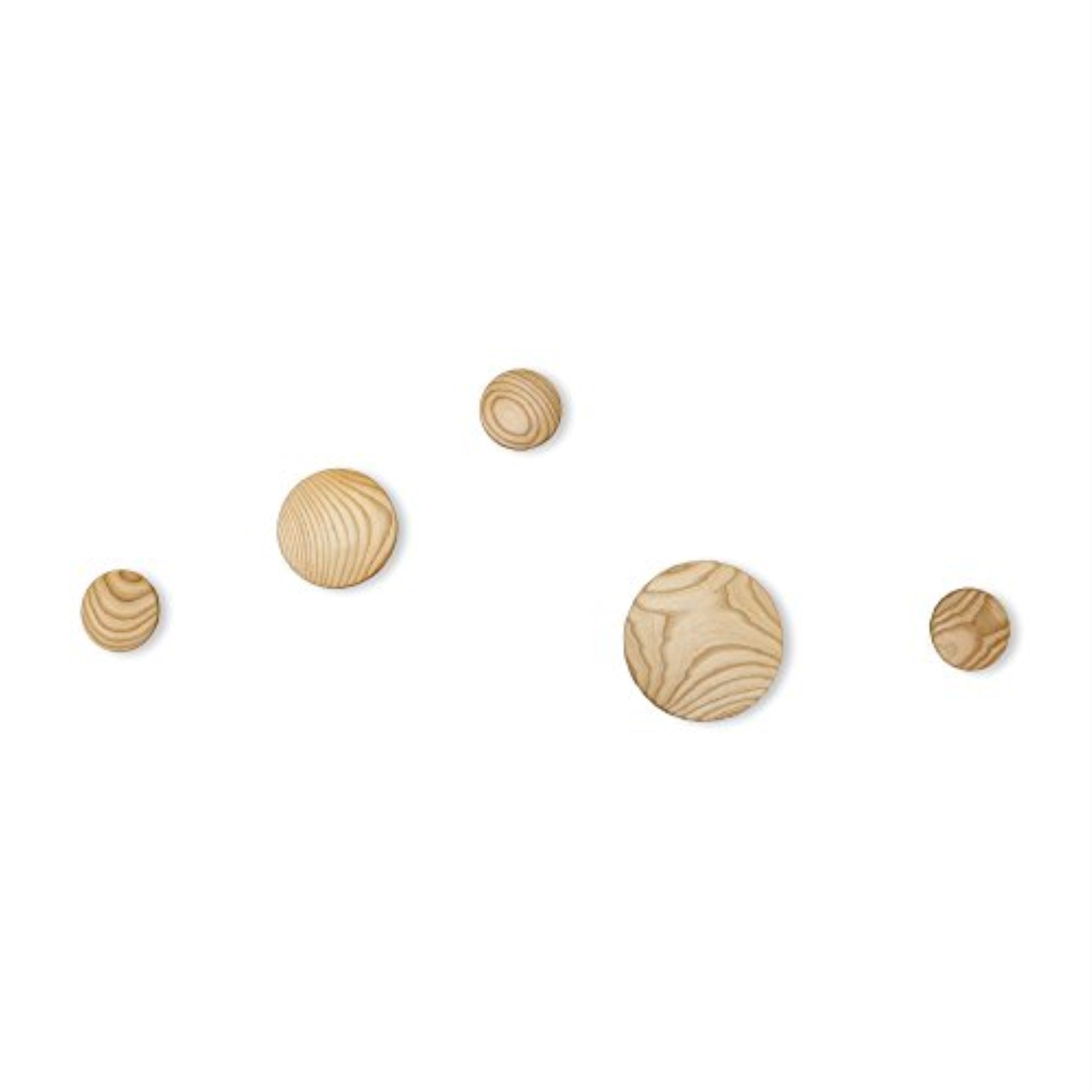 Wall Button Coat Hanger, Natural