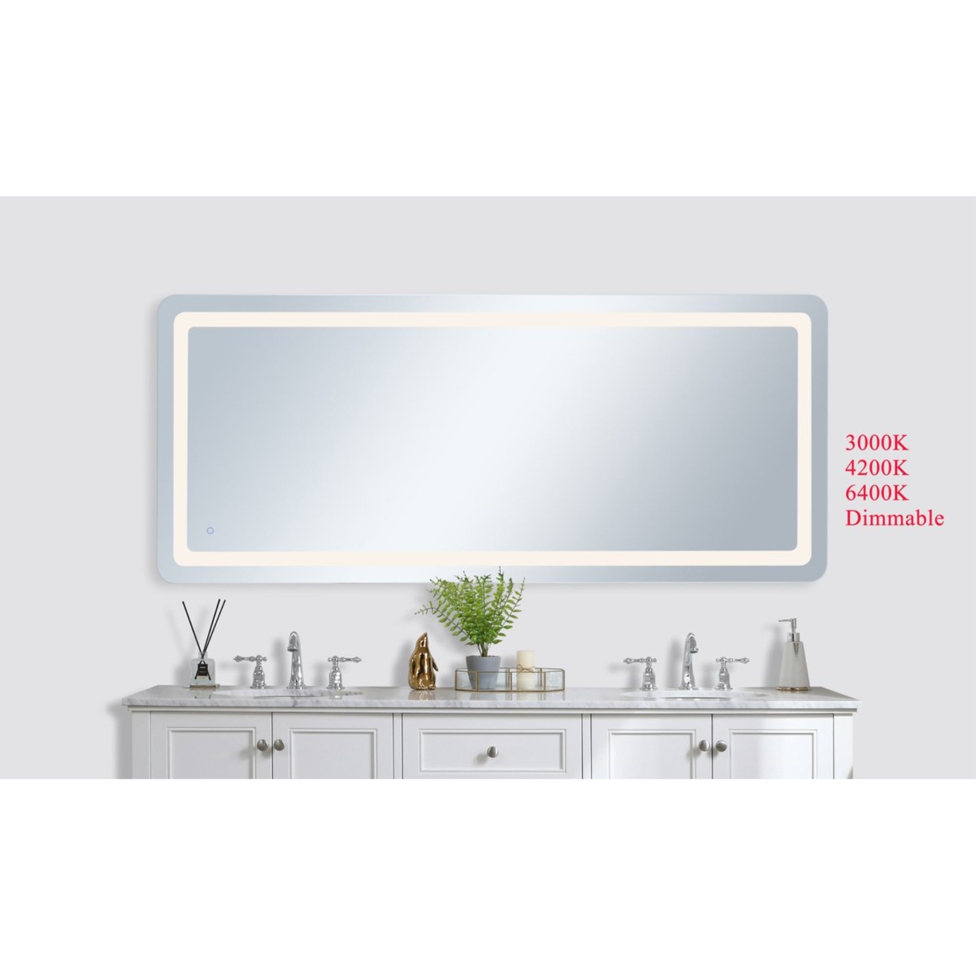 Genesis 30In X 72In Soft Edge Led Mirror