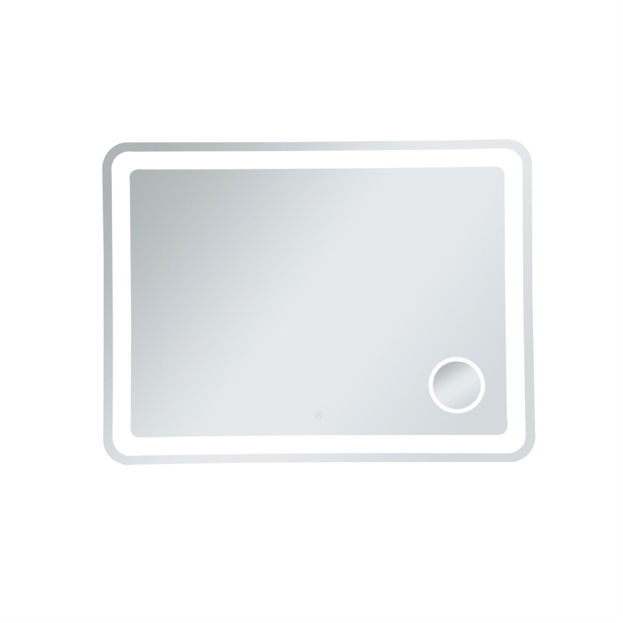 Lux 36in x 48in Hardwired LED mirror with magnifier and color changing temperature 3000K/4200K/6000K