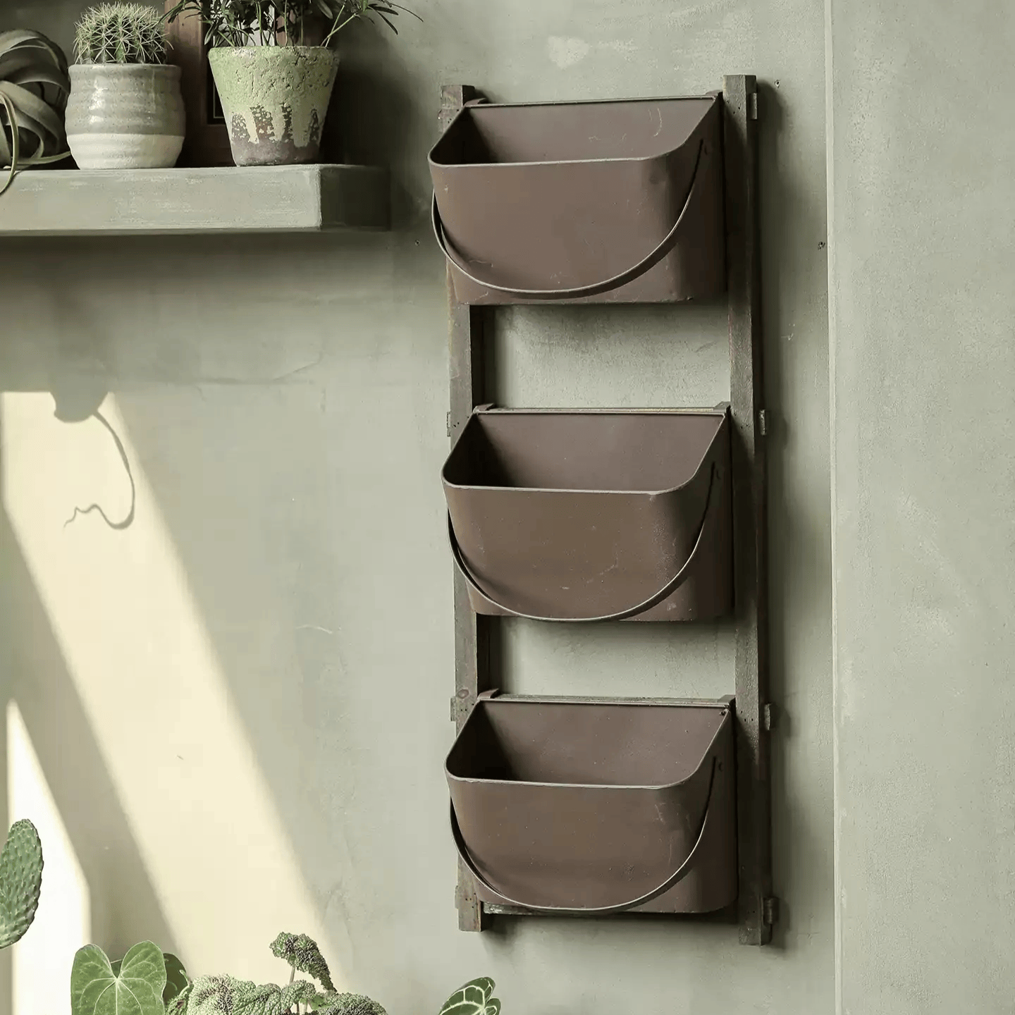 Farmhouse Three-Tier Wall Pocket Organizer