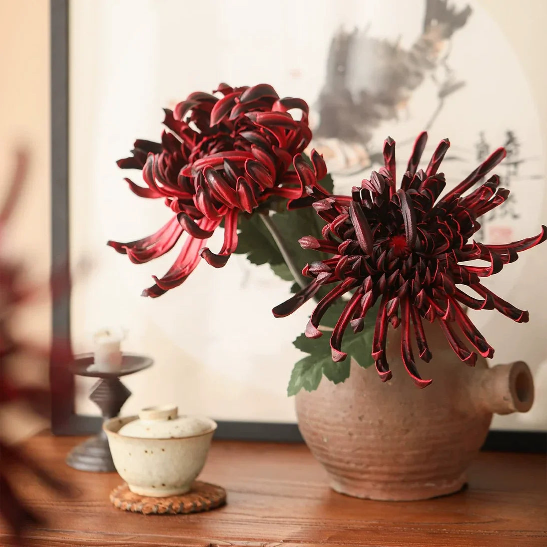 Heirloom Spider Chrysanthemum Stem – 29.9"
