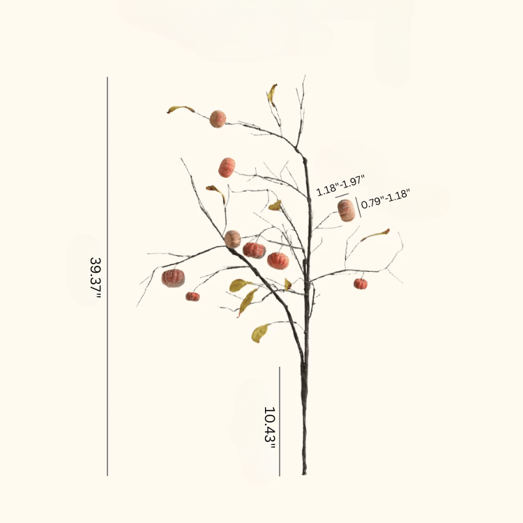 Harvest Pumpkin Twig Stem - 39"