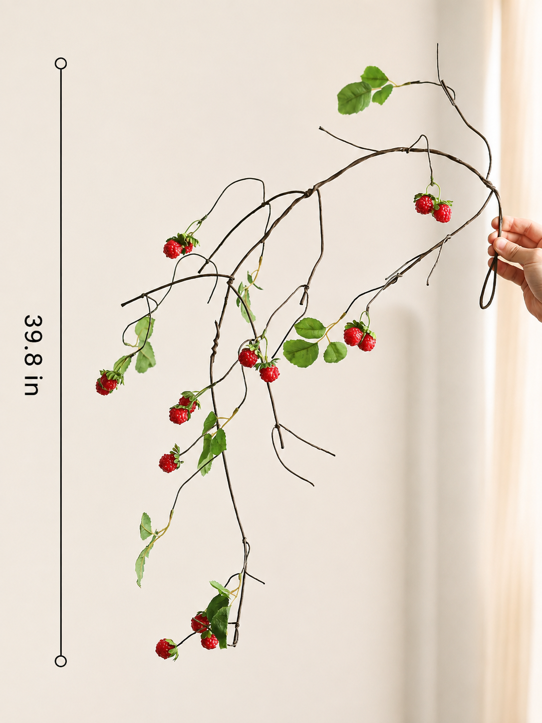 Wild Red Berry Vine – 39.8"
