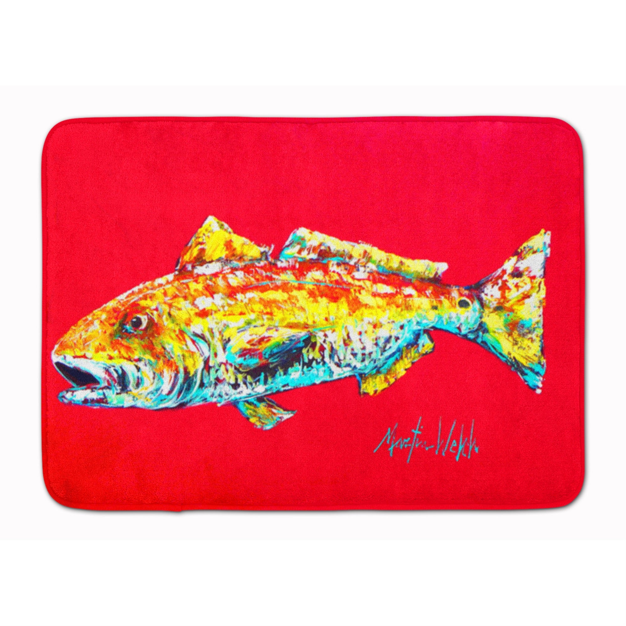 'Caroline'S Treasures Red Fish Alphonzo Floor Mat, 19'''' X 27'''', Multicolor''