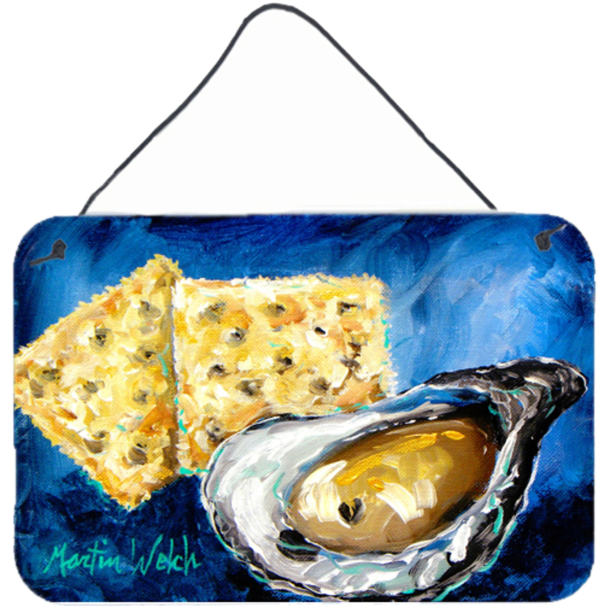 'Caroline'S Treasures Oysters Two Crackers Aluminum Metal Wall Or Door Hanging Prints, 8 X 12''''''