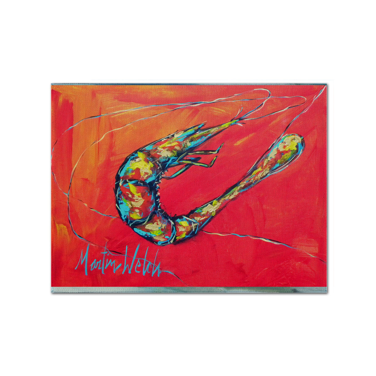 'Caroline'S Treasures Mw1097Plmt Shrimp Seafood Three Fabric Placemat, Multicolor''