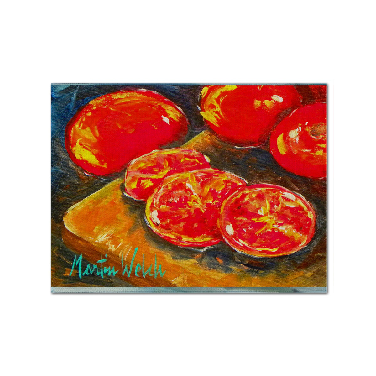 'Caroline'S Treasures Mw1099Plmt Vegetables-Tomatoes Slice It Up Fabric Placemat, Multicolor''