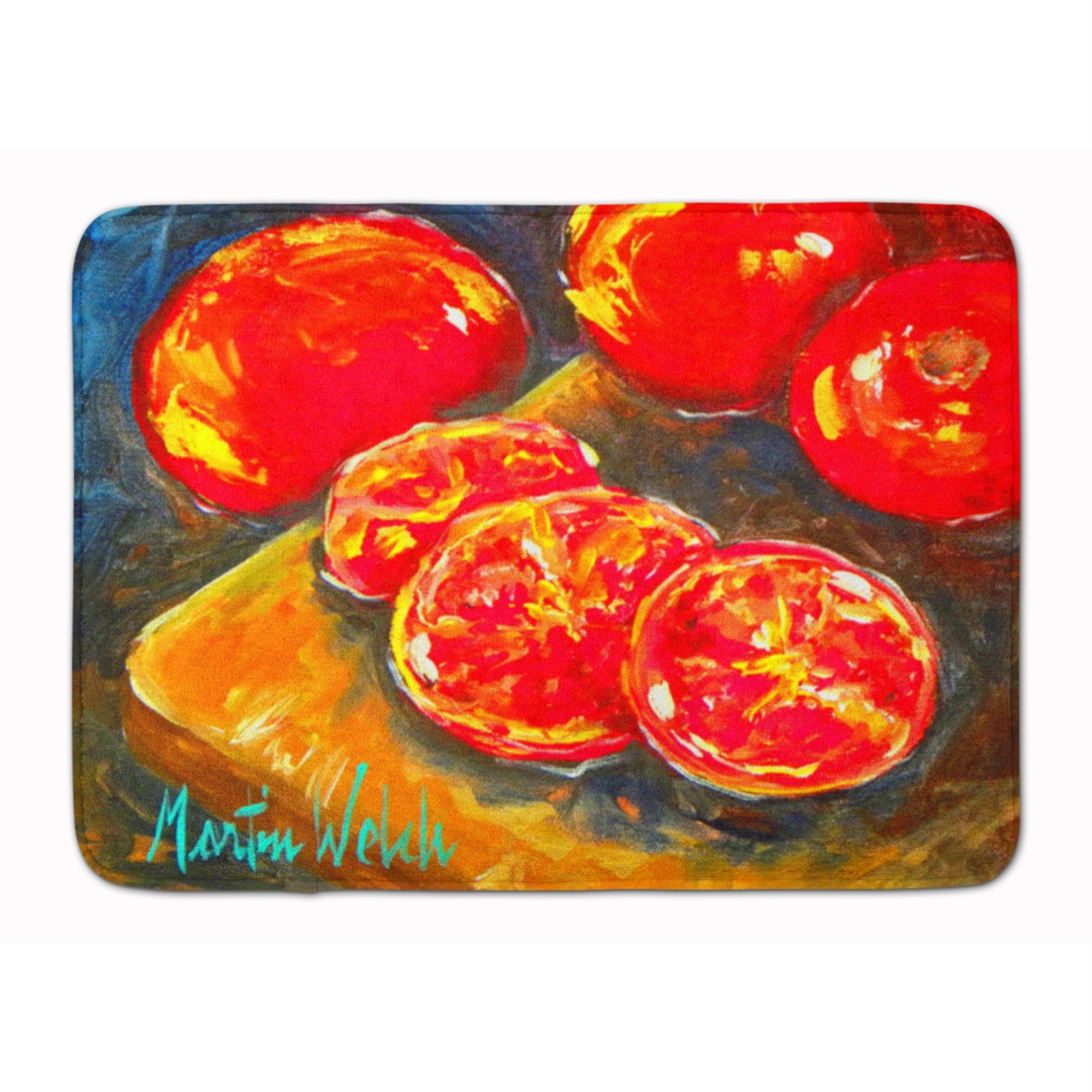 'Caroline'S Treasures Vegetables - Tomatoes Slice It Up Floor Mat, 19'''' X 27'''', Multicolor''